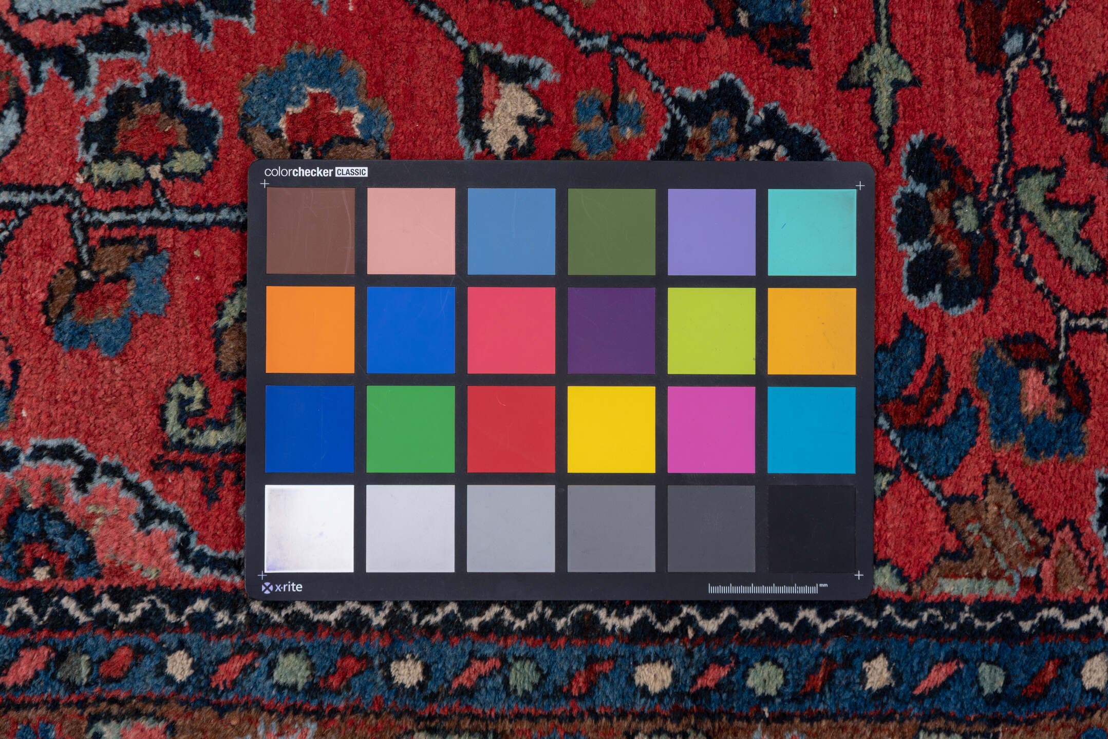 3' x 16' one-of-a-kind handmade vintage Lilian runner rug. Color palette: rust, navy, indigo, rose, ivory, charcoal