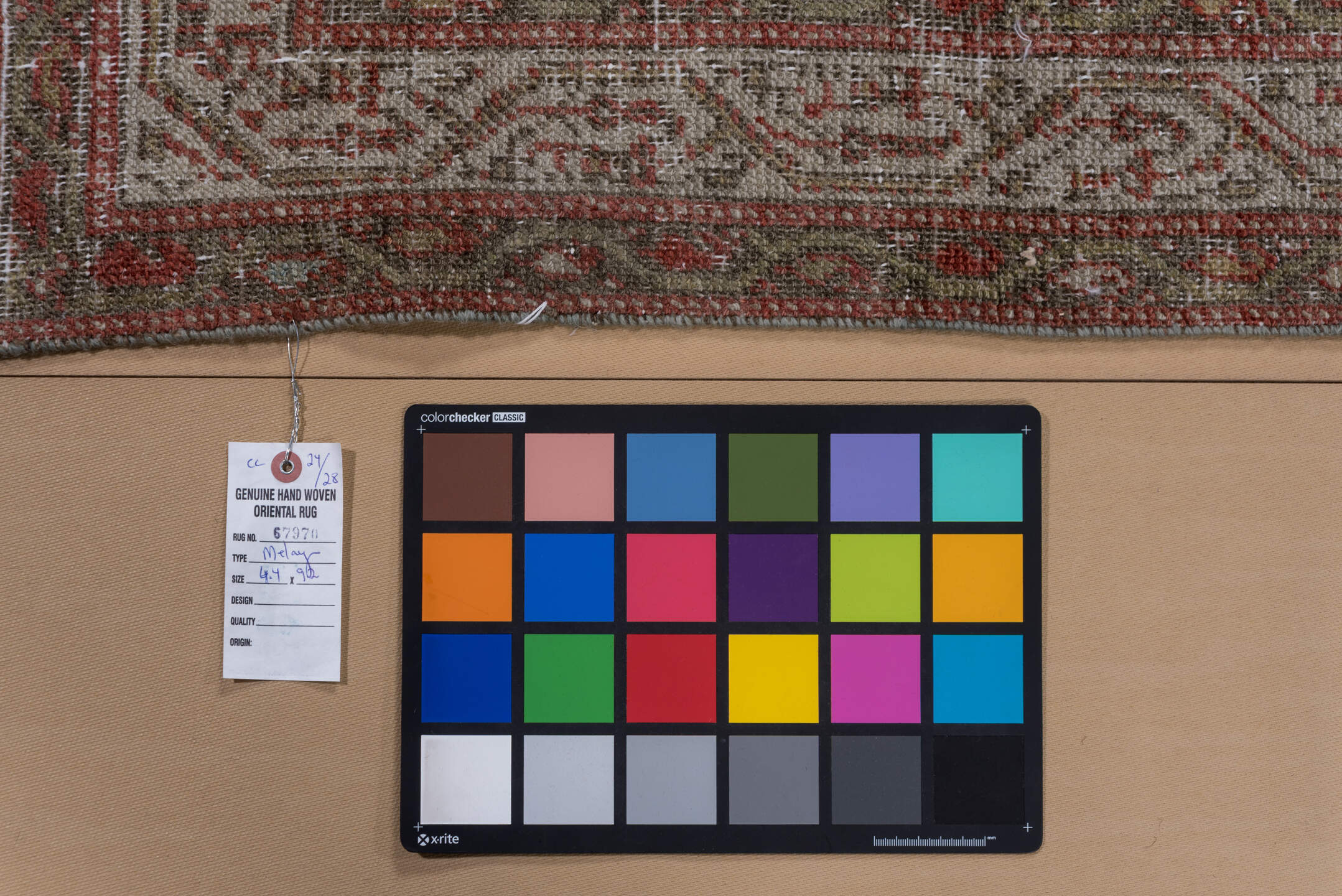 4' x 9' one-of-a-kind handmade vintage Malayer runner rug. Color palette: brown, gainsboro, gray, light gray, off-white