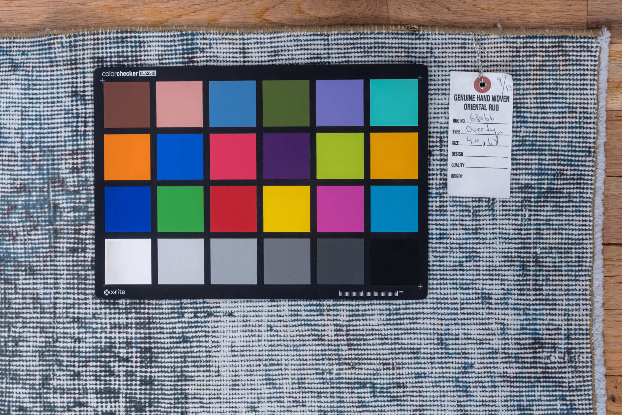 4' x 6' one-of-a-kind handmade vintage Overdyed small size rug. Color palette: blue, fiord, gray, light blue, light gray