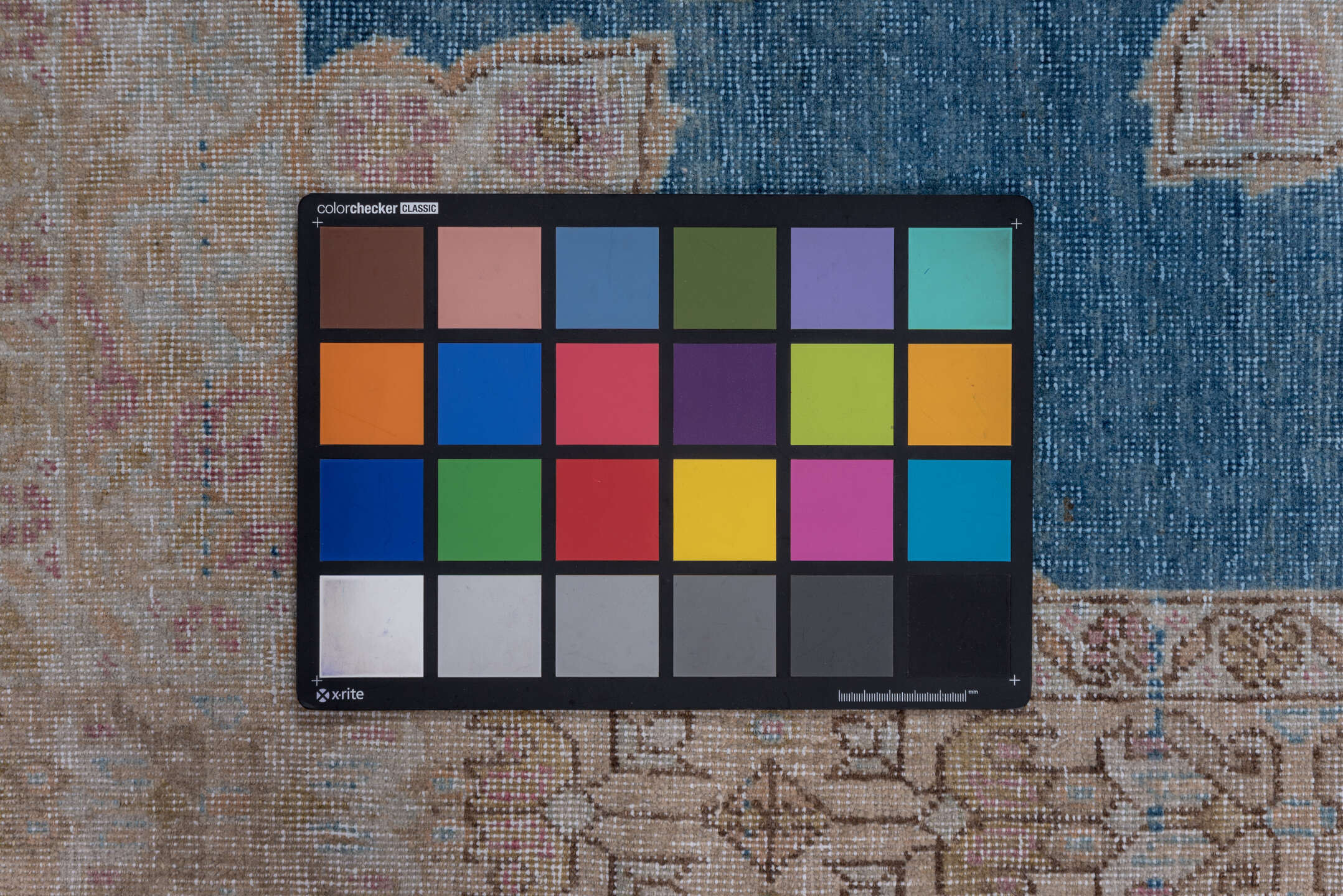 4' x 6' one-of-a-kind handmade vintage Sivas small size rug. Color palette: blue, brown, gray, light gray, off-white, silver