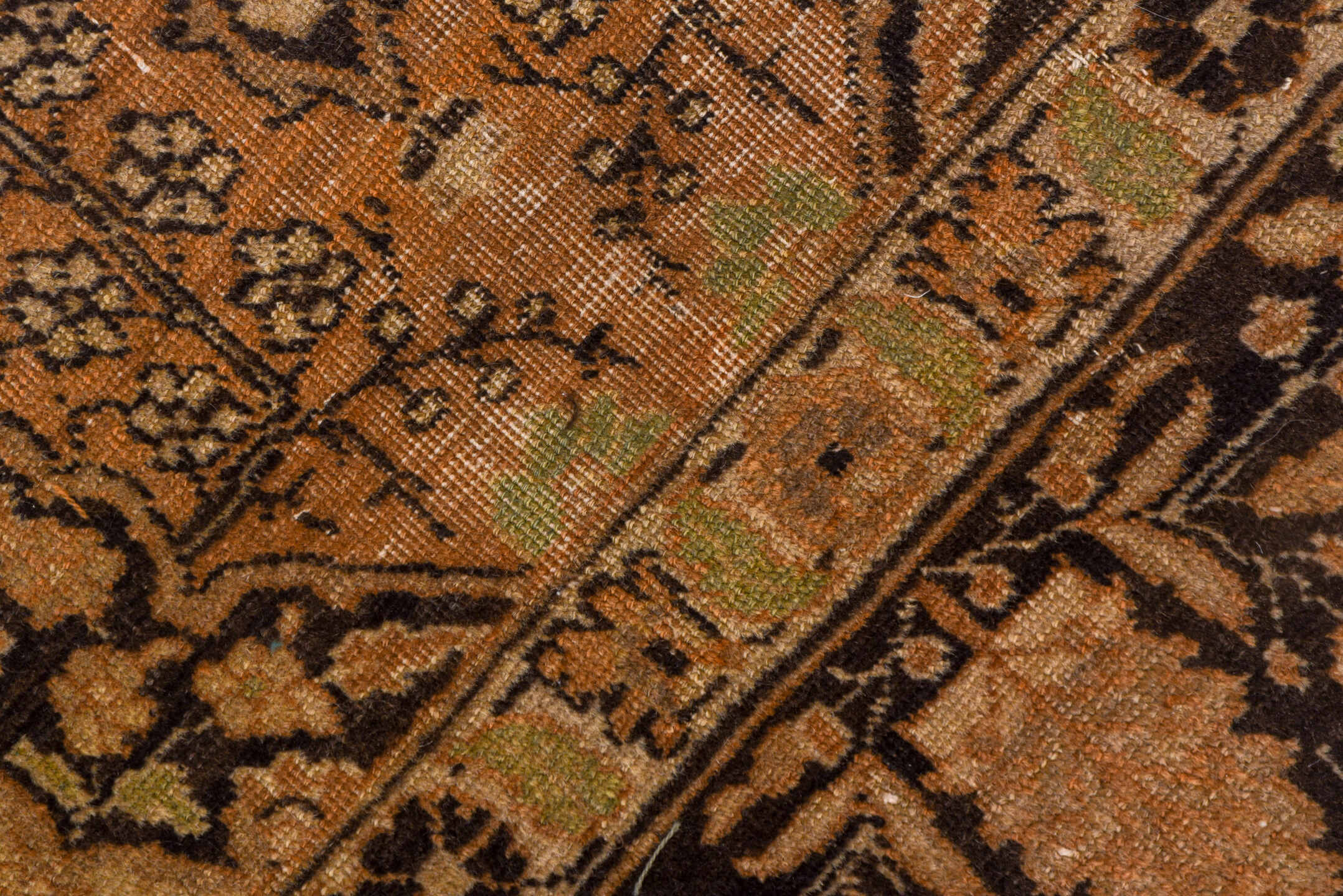 4' x 5' one-of-a-kind handmade vintage Tabriz small size rug. Color palette: black, brown, gray, light gray, pink