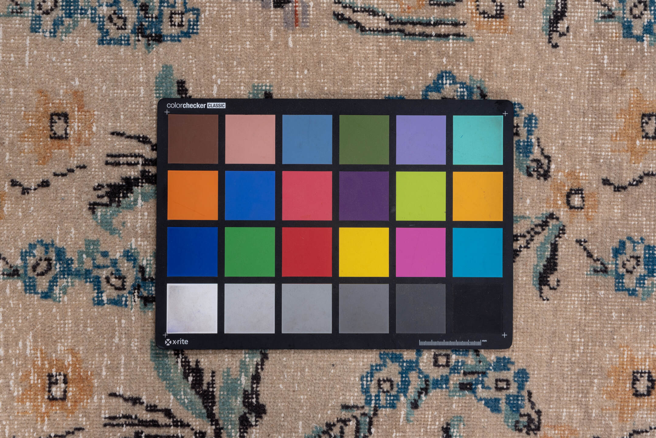 4' x 6' one-of-a-kind handmade vintage Oushak small size rug. Color palette: beige, terra cotta, sky blue, teal, ivory, gold