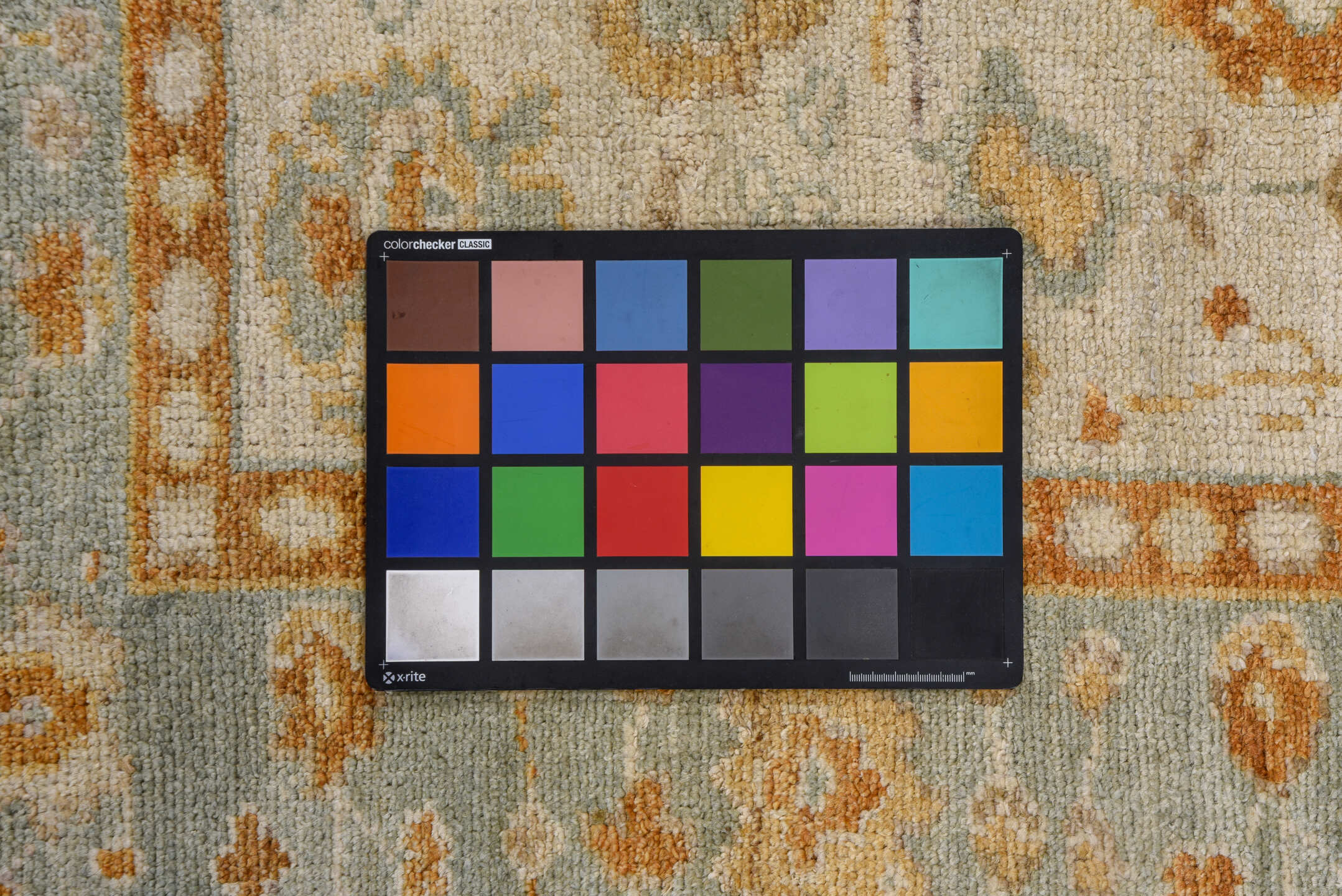 8' x 9' one-of-a-kind handmade vintage Oushak rug. Color palette: brown, burlywood, gray, off-white, orange, tan