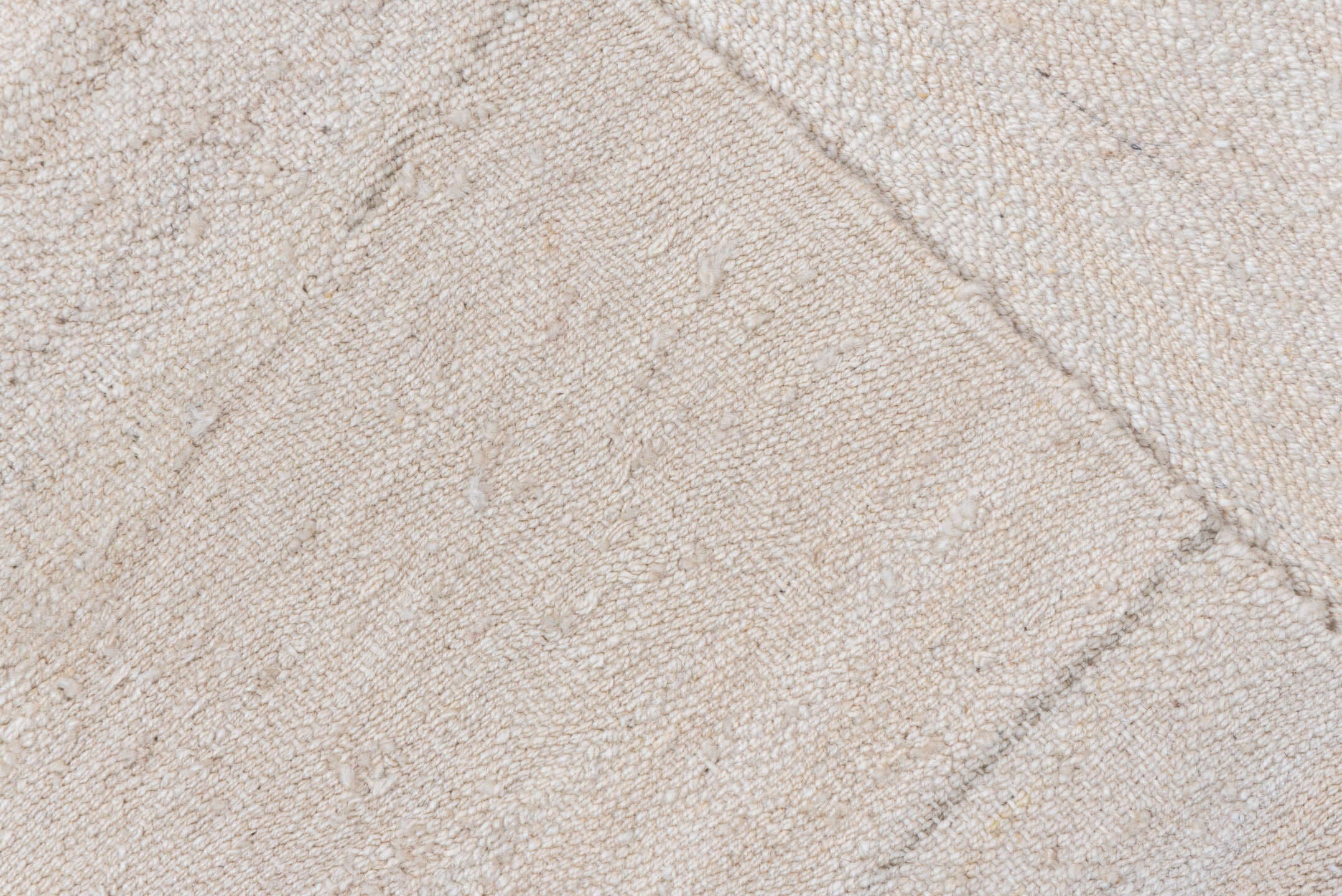8' x 10' one-of-a-kind handmade vintage Kilim large size rug. Color palette: ivory, cream, beige, taupe, gray