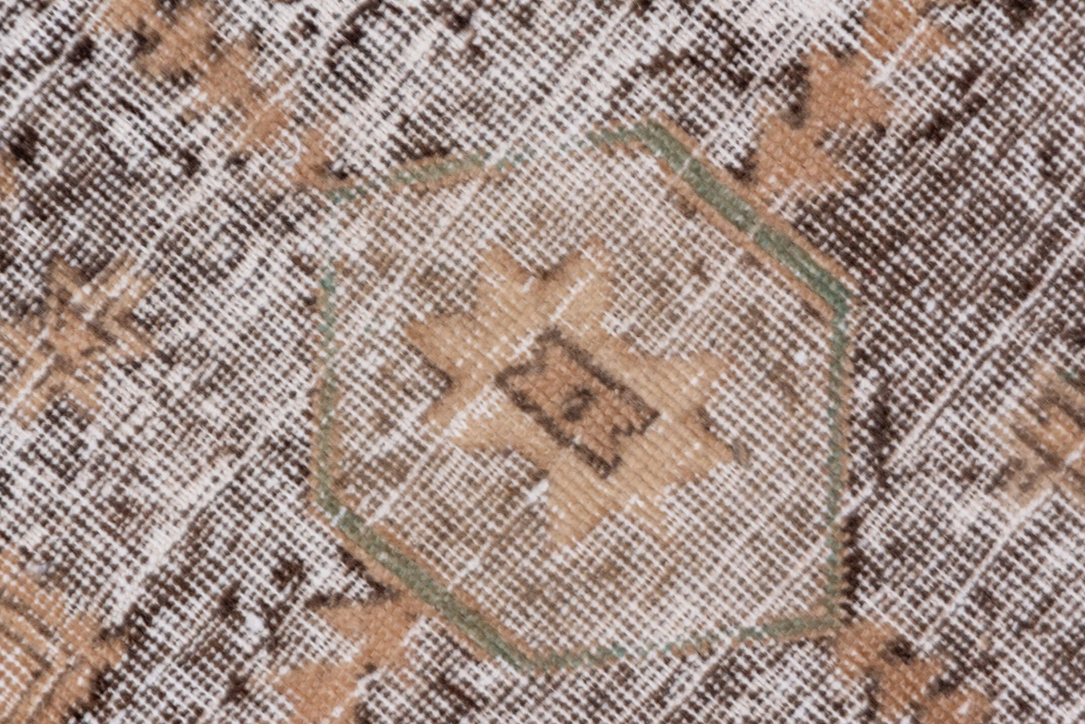 2' x 12' one-of-a-kind handmade vintage Oushak runner rug. Color palette: blush, beige, ivory, taupe, brown, camel, pink