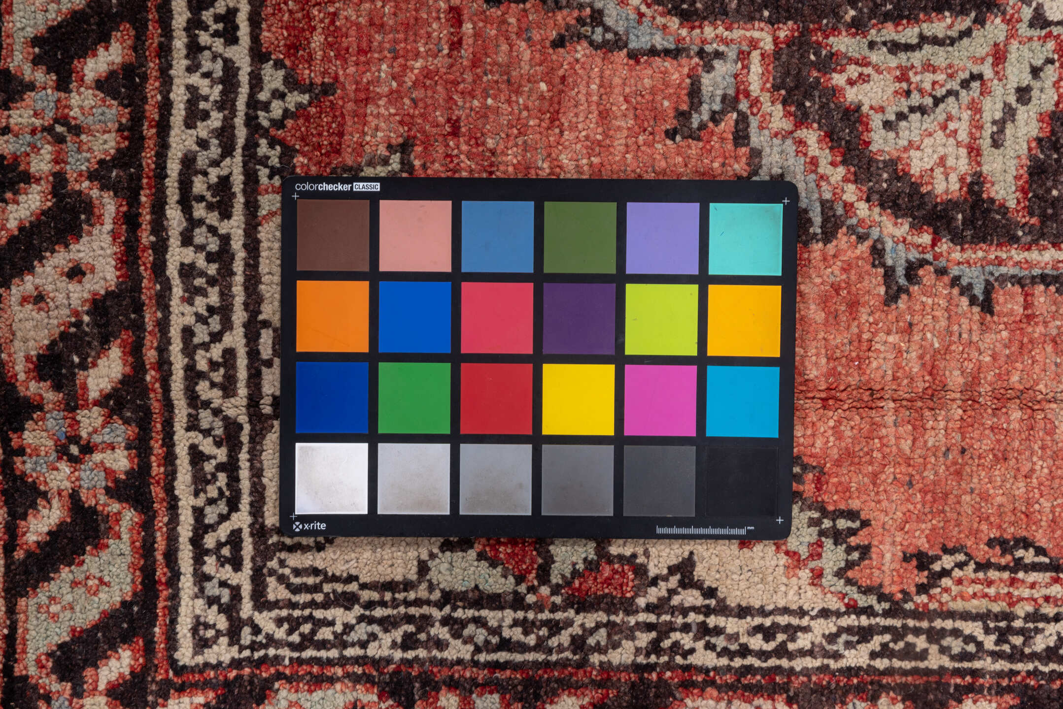 4' x 5' one-of-a-kind handmade vintage Oushak small size rug. Color palette: brown, gray, pink, red, redwood