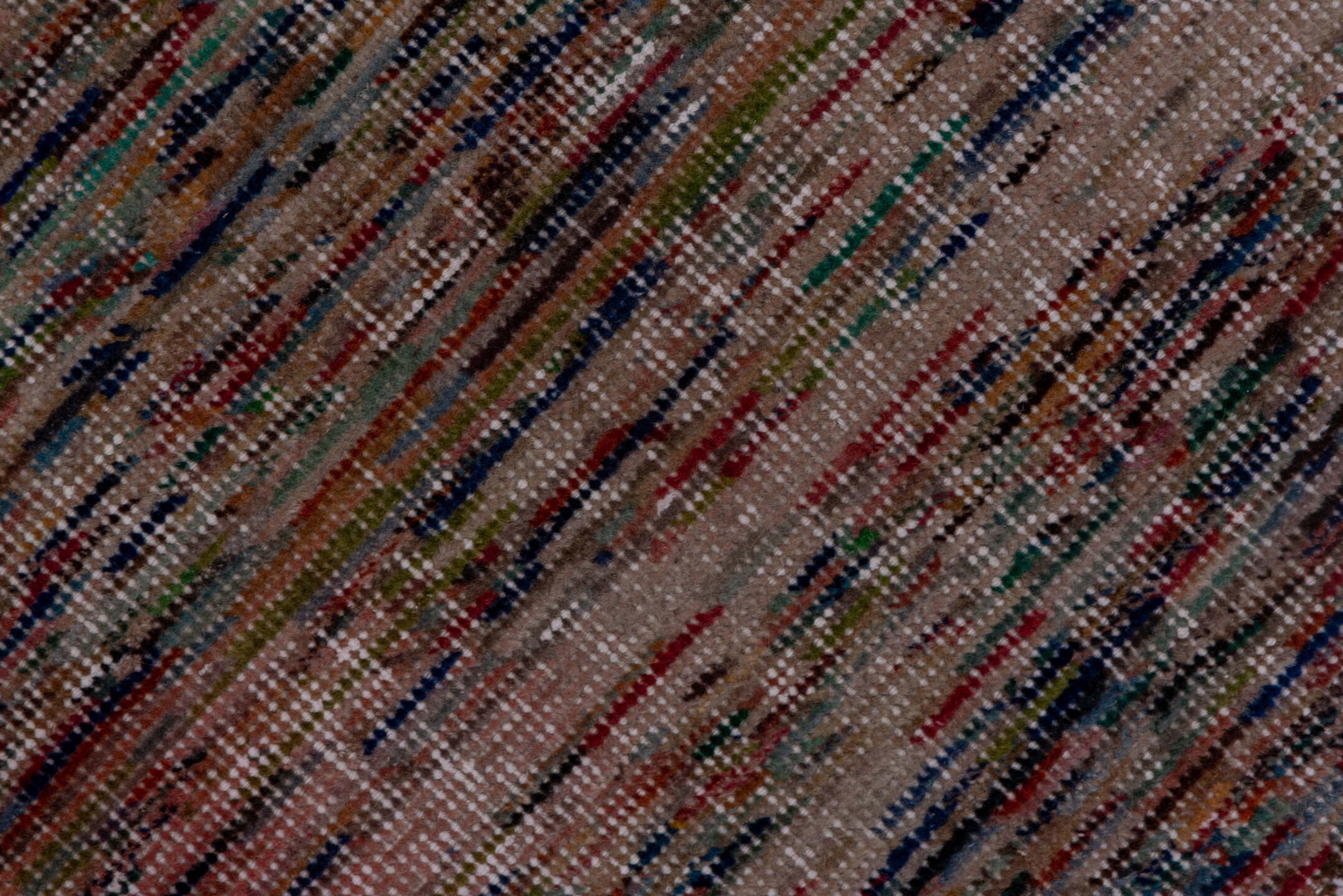 2' x 4' one-of-a-kind handmade vintage Oushak small size rug. Color palette: blush, ivory, muted blue, taupe, rust, sage