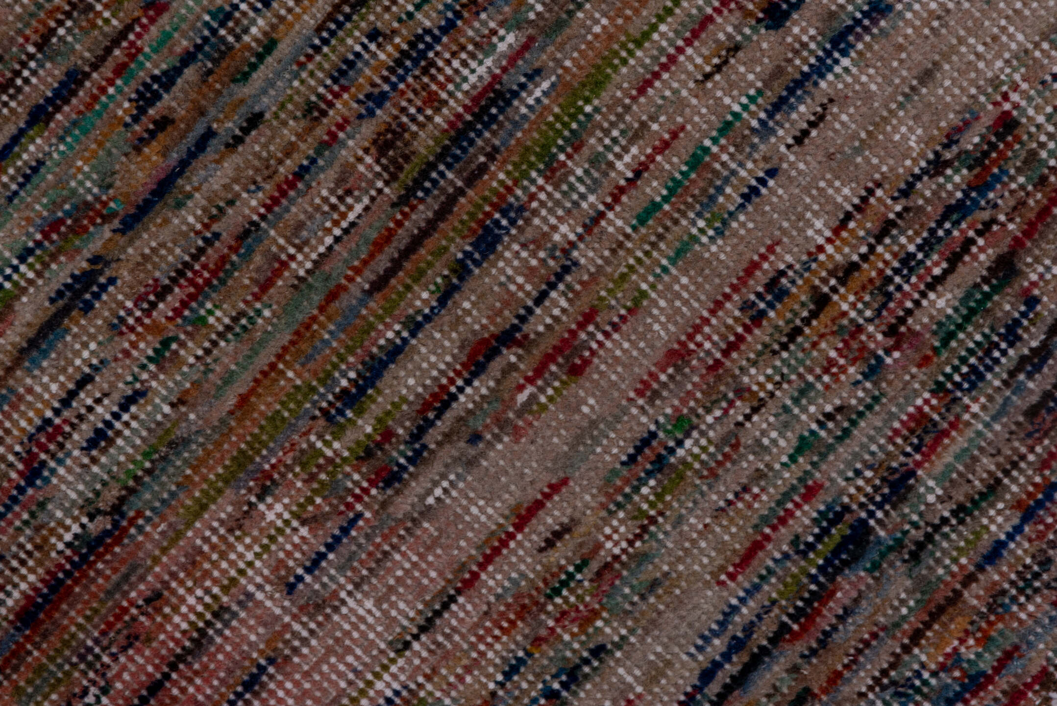 2' x 4' one-of-a-kind handmade vintage Oushak small size rug. Color palette: black, blue, brown, dim gray, gray, light gray