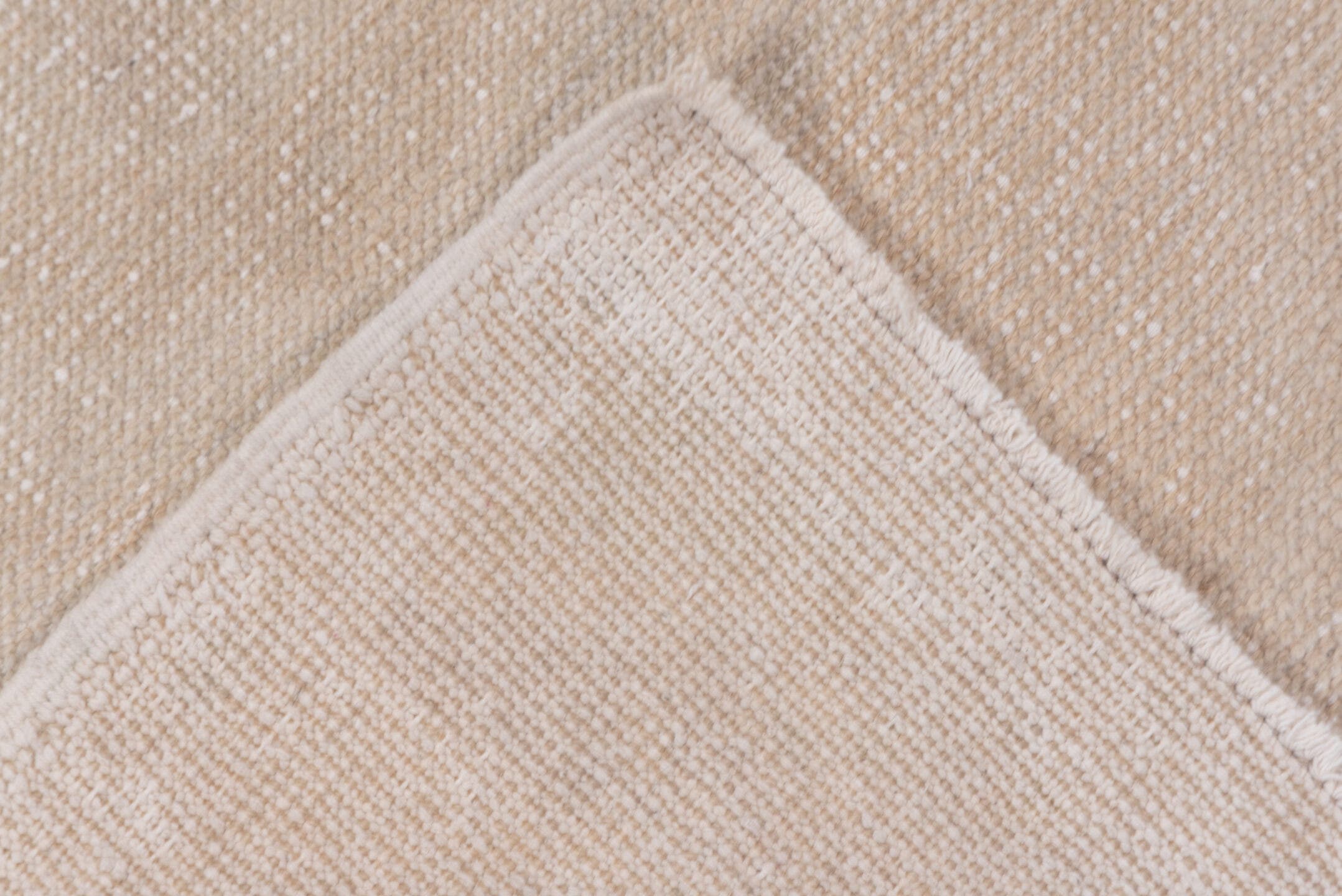 3' x 9' one-of-a-kind handmade vintage Oushak runner rug. Color palette: ivory, cream, beige, taupe, blush, gray, pink