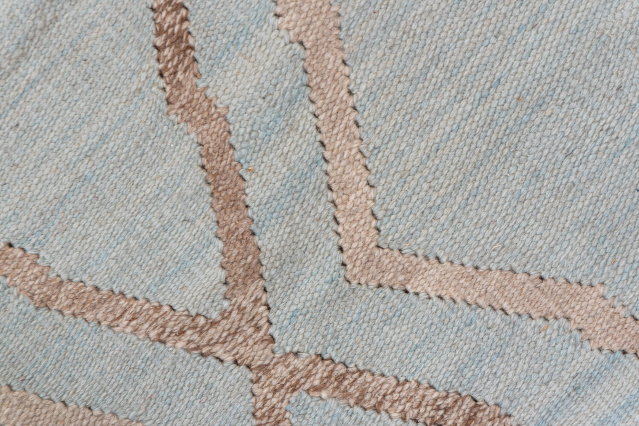 14' x 18' one-of-a-kind handmade vintage Kilim oversize rug. Color palette: ivory, taupe, beige, cream, light gray, gray