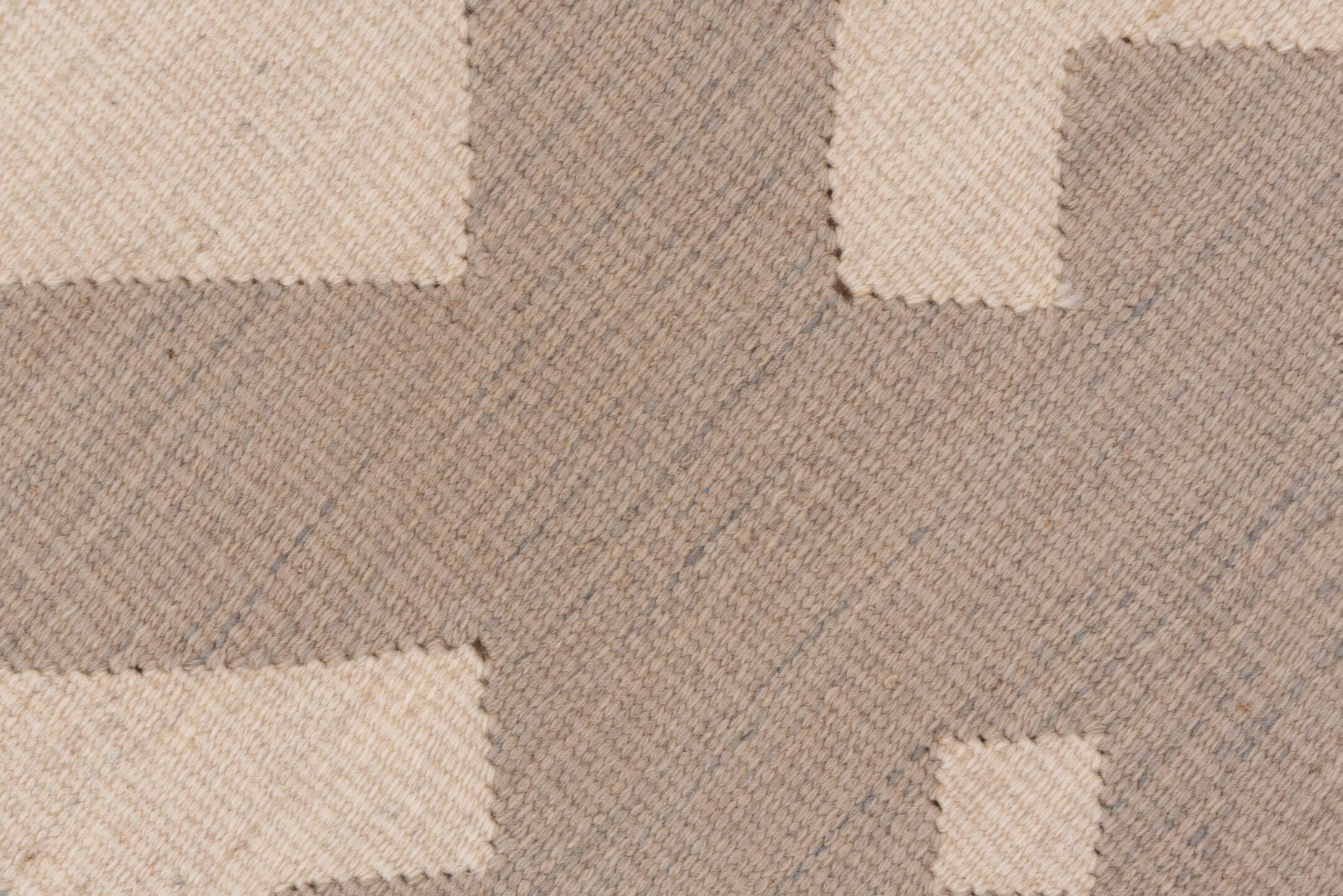 3' x 5' one-of-a-kind handmade vintage Kilim small size rug. Color palette: ivory, taupe, beige, slate, gray