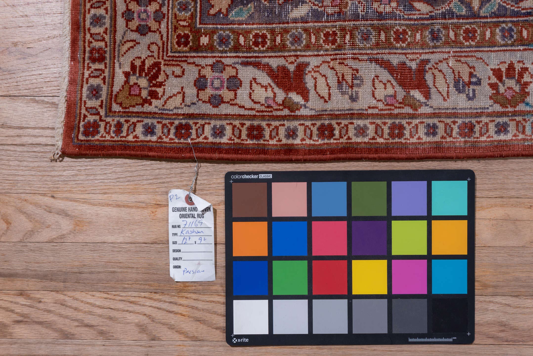 9' x 12' one-of-a-kind handmade antique Kashan large size rug. Color palette: rust, navy, ivory, rose, terracotta, slate