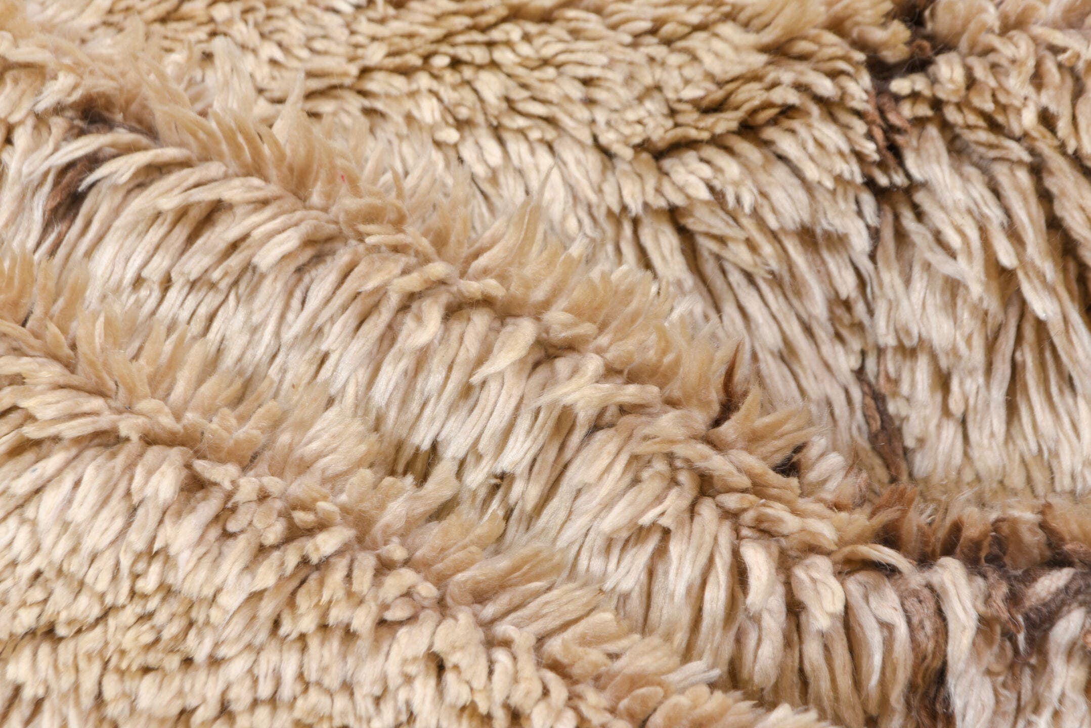 6' x 12' one-of-a-kind handmade vintage Moroccan large size rug. Color palette: ivory, camel, taupe, beige, brown, gray