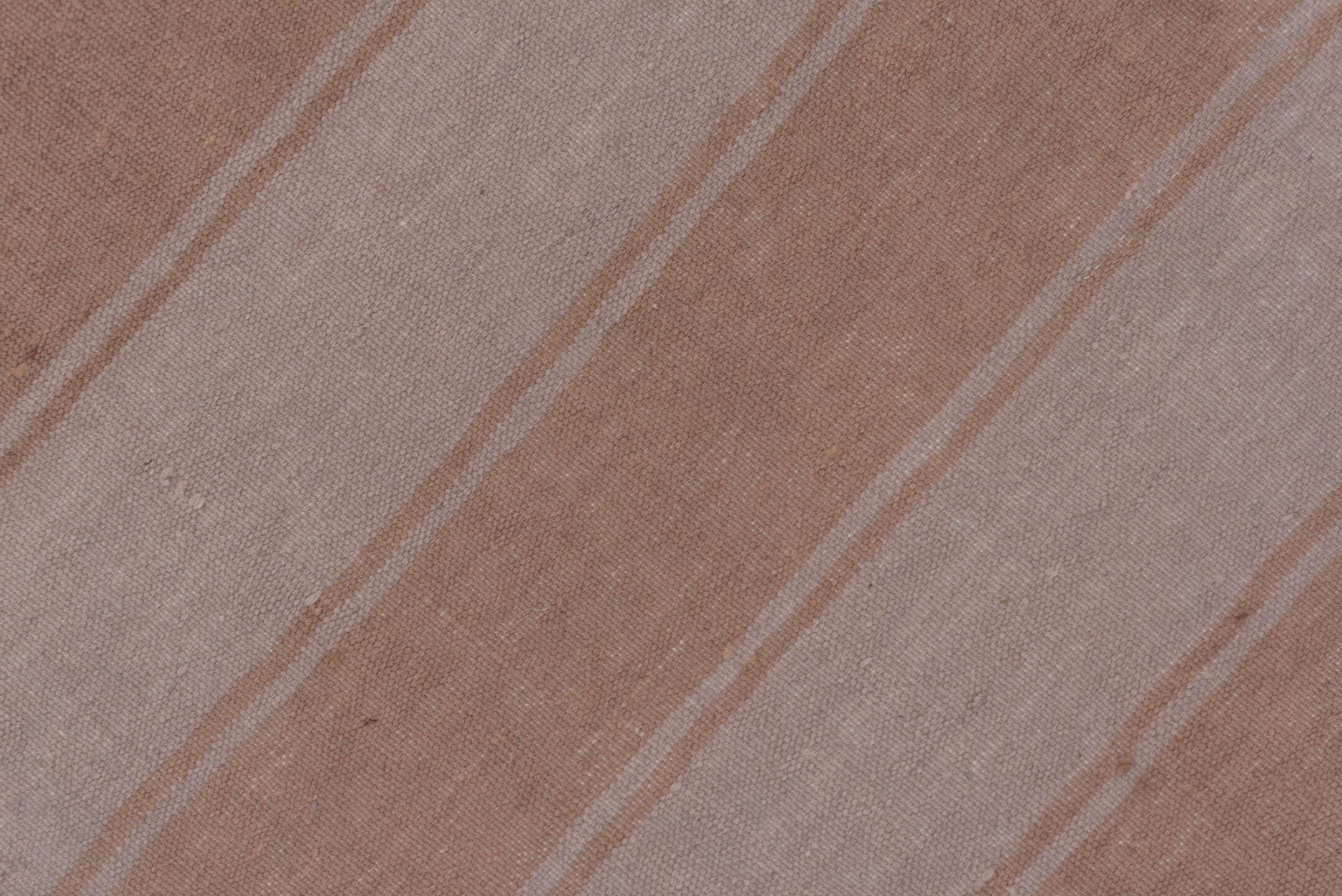 9' x 12' one-of-a-kind handmade vintage Kilim large size rug. Color palette: taupe, blush, ivory, beige, gray, pink