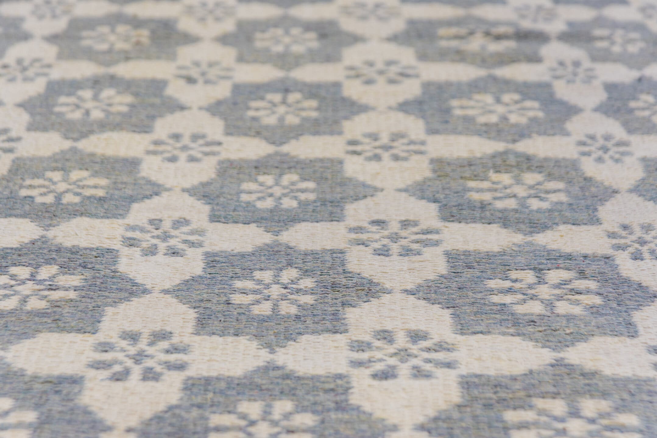8' x 11' one-of-a-kind handmade antique Kilim large size rug. Color palette: ivory, slate, pale blue, gray, light blue