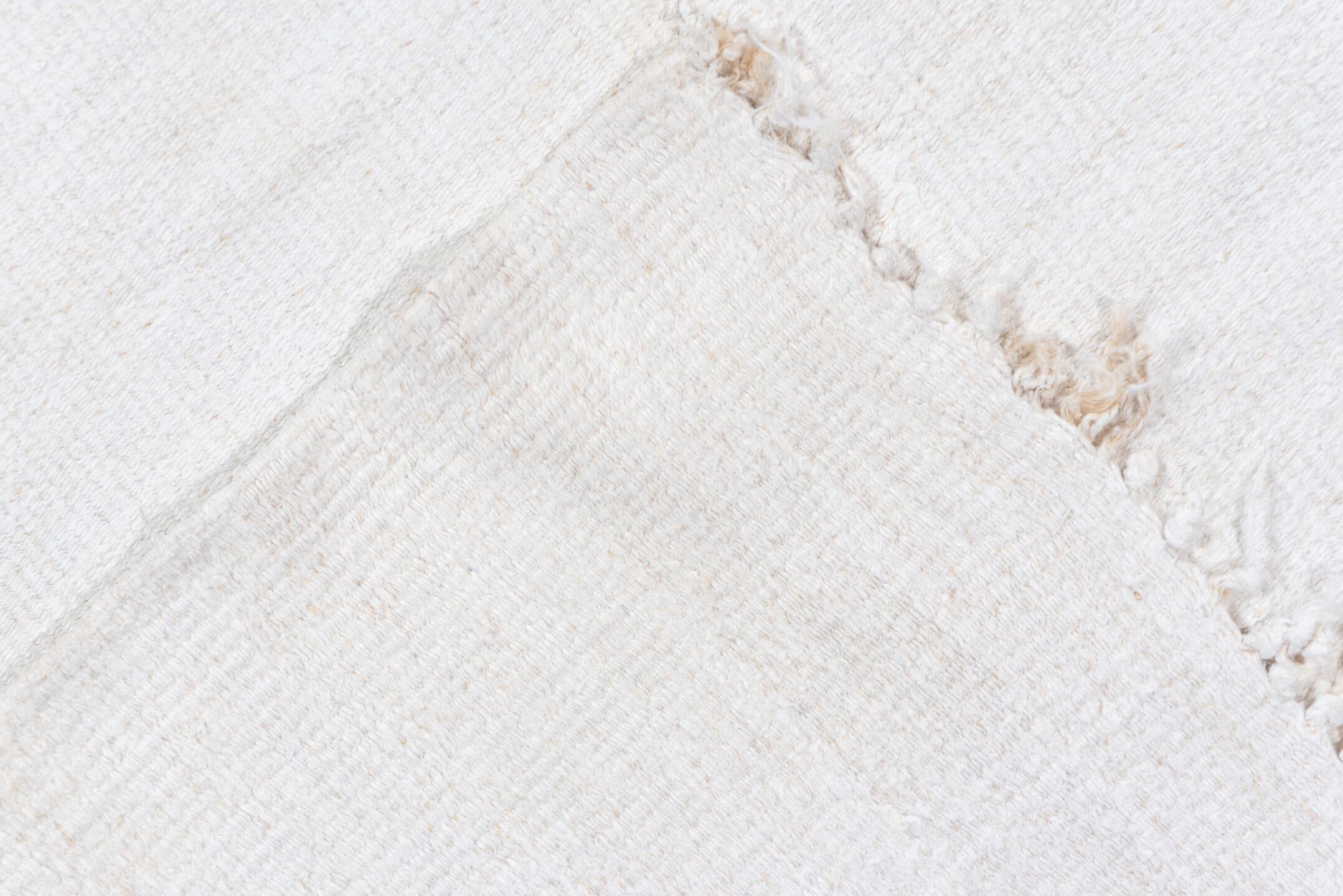 5' x 14' one-of-a-kind handmade vintage Hemp Kilim rug. Color palette: ivory, cream, camel, taupe, burgundy, charcoal, beige