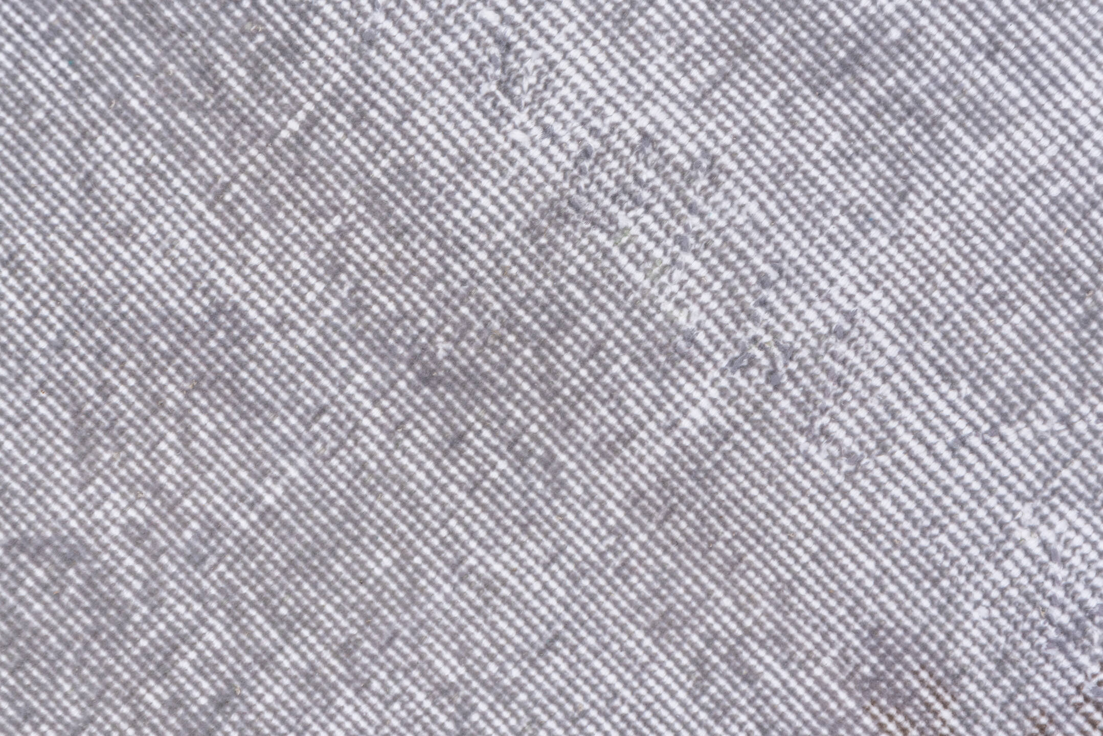 6' x 10' one-of-a-kind handmade vintage Overdyed large size rug. Color palette: dark gray, gainsboro, gray, light blue