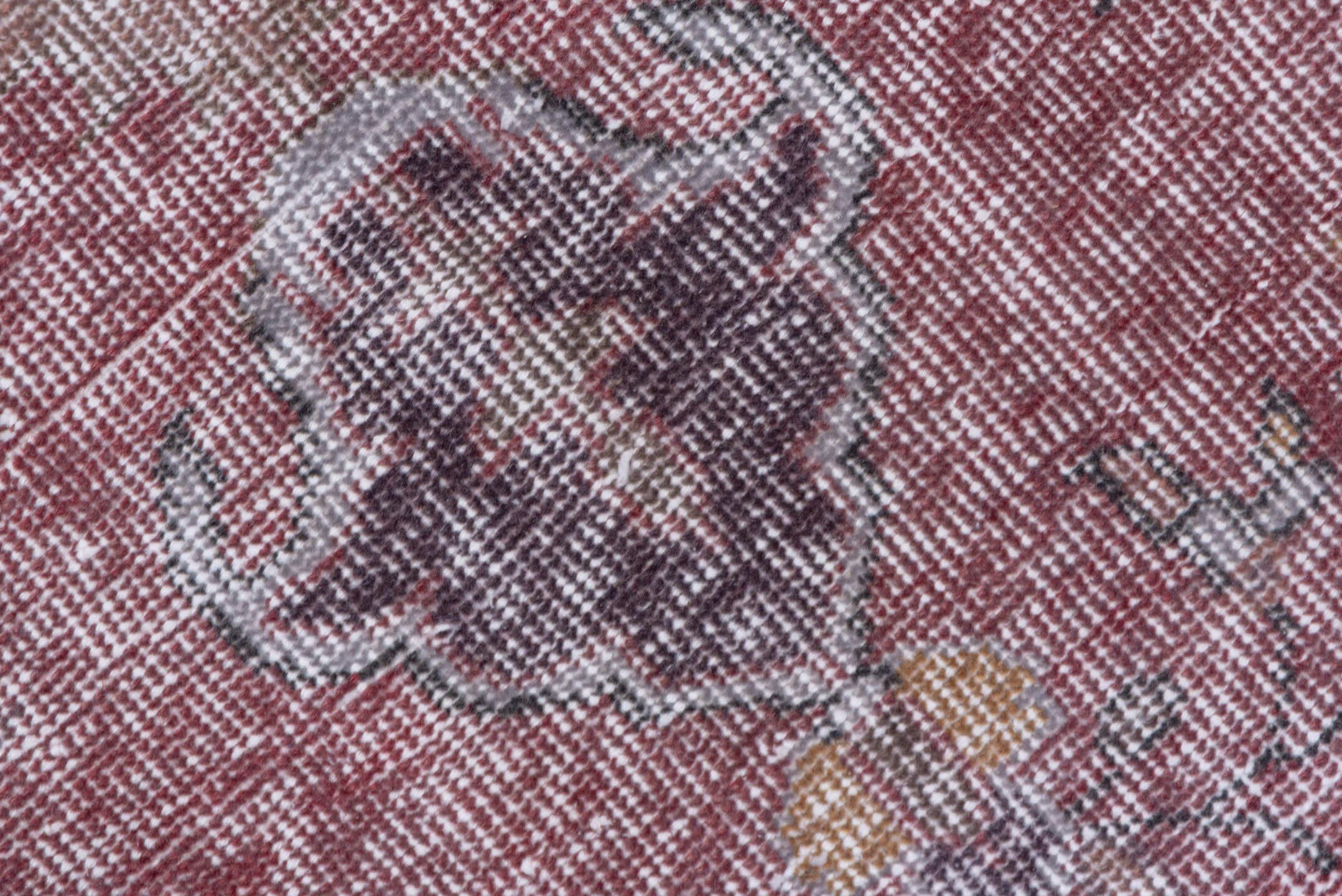5' x 8' one-of-a-kind handmade antique Sparta medium size rug. Color palette: rose, ivory, taupe, charcoal, dusty mauve