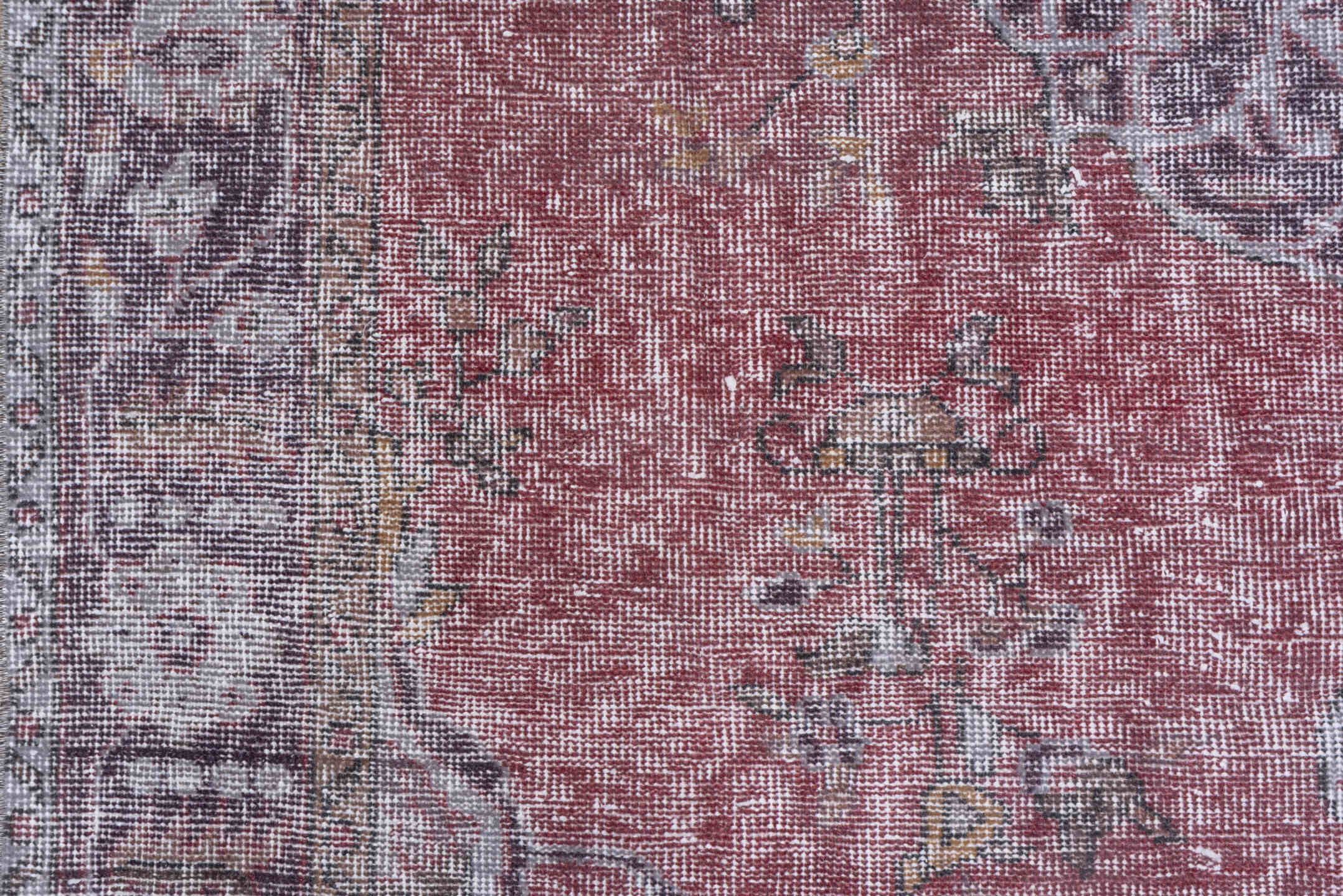 5' x 8' one-of-a-kind handmade antique Sparta medium size rug. Color palette: rose, ivory, taupe, charcoal, dusty mauve