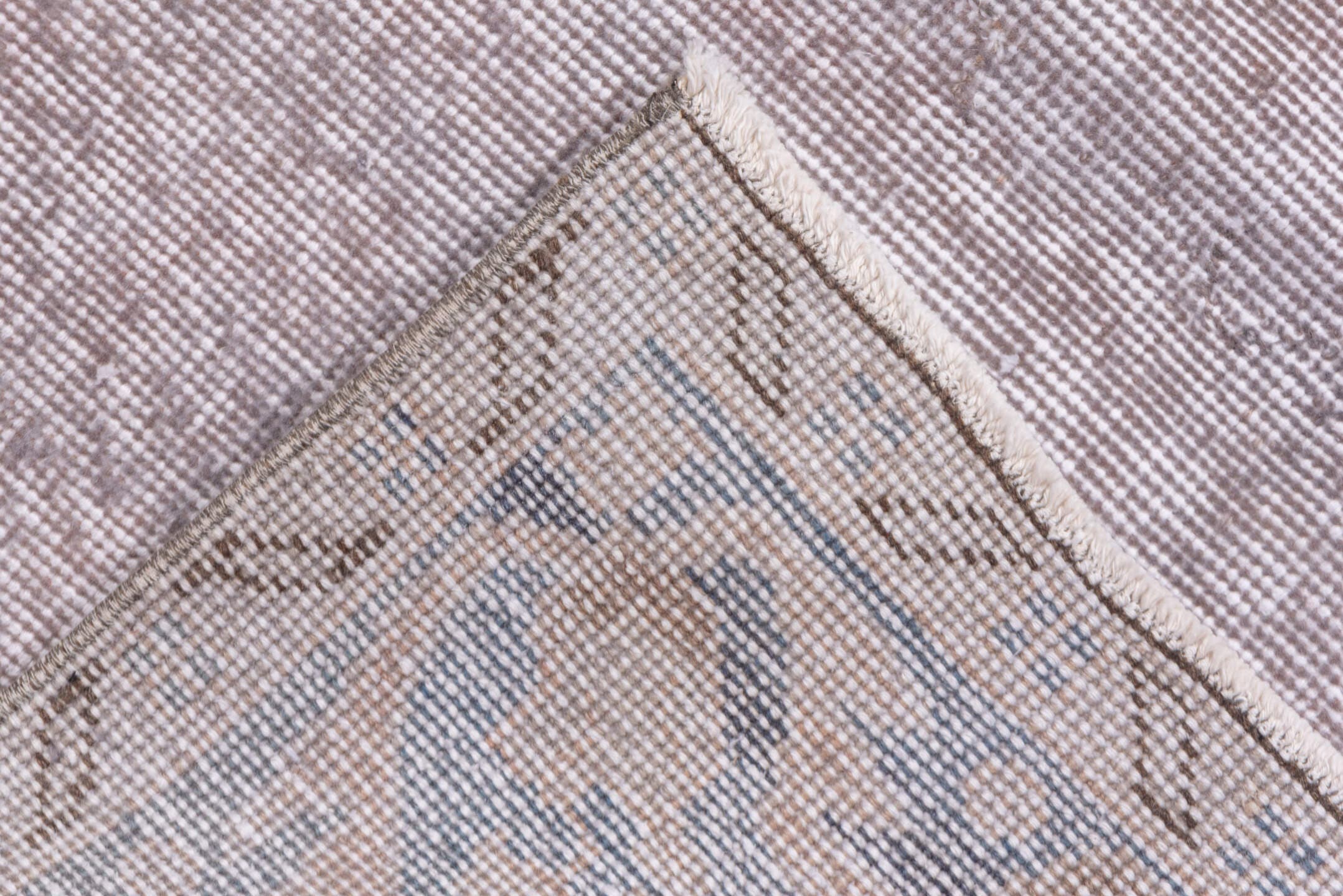 5' x 8' one-of-a-kind handmade antique Sparta medium size rug. Color palette: blush, ivory, pale blue, taupe, cream, pink
