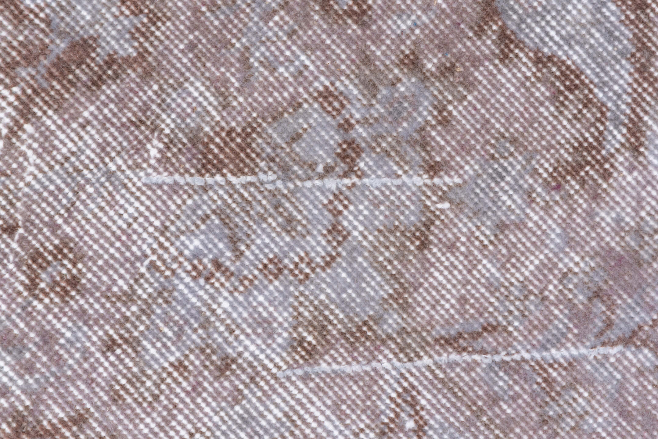 5' x 10' one-of-a-kind handmade vintage Sparta medium size rug. Color palette: gray, light gray, off-white, pink, silver