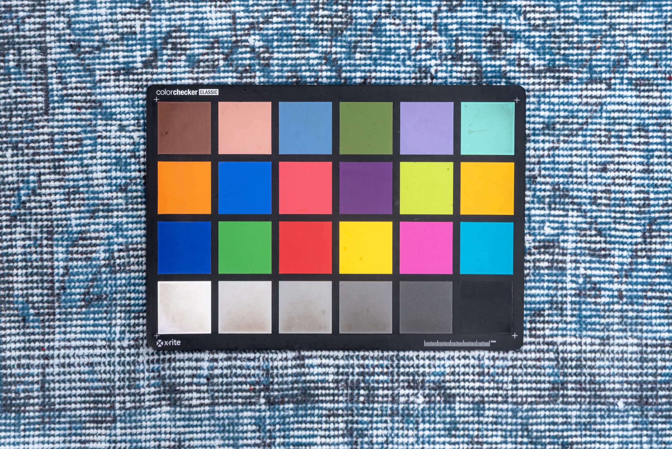 5' x 9' one-of-a-kind handmade vintage Overdyed medium size rug. Color palette: blue, fiord, gray, light blue, light gray