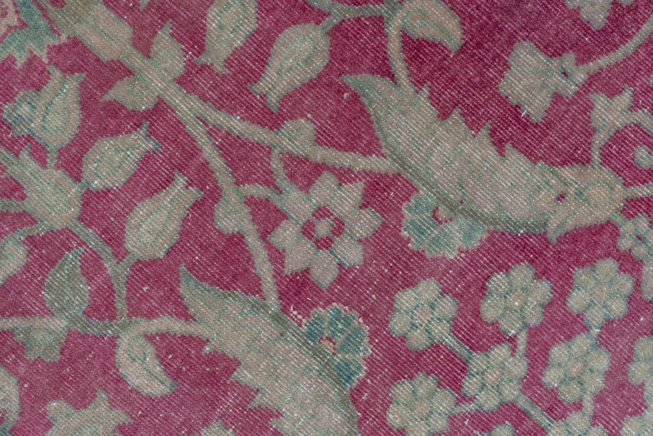 12' x 17' one-of-a-kind handmade antique Sivas oversize rug. Color palette: rose, ivory, teal, dusty pink, sage, taupe, pink