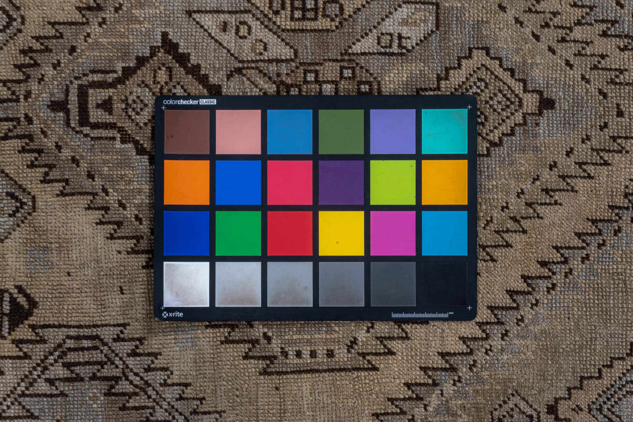 3' x 12' one-of-a-kind handmade vintage Karabagh runner rug. Color palette: brown, gray, off-white, snow, white, whitesmoke