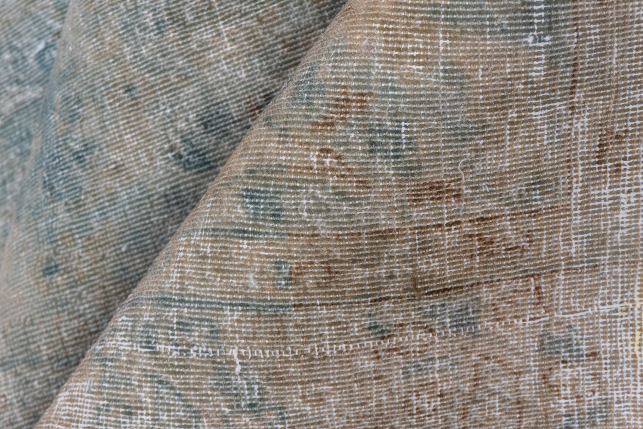 3' x 4' one-of-a-kind handmade vintage Tabriz small size rug. Color palette: dark gray, dim gray, gainsboro, gray