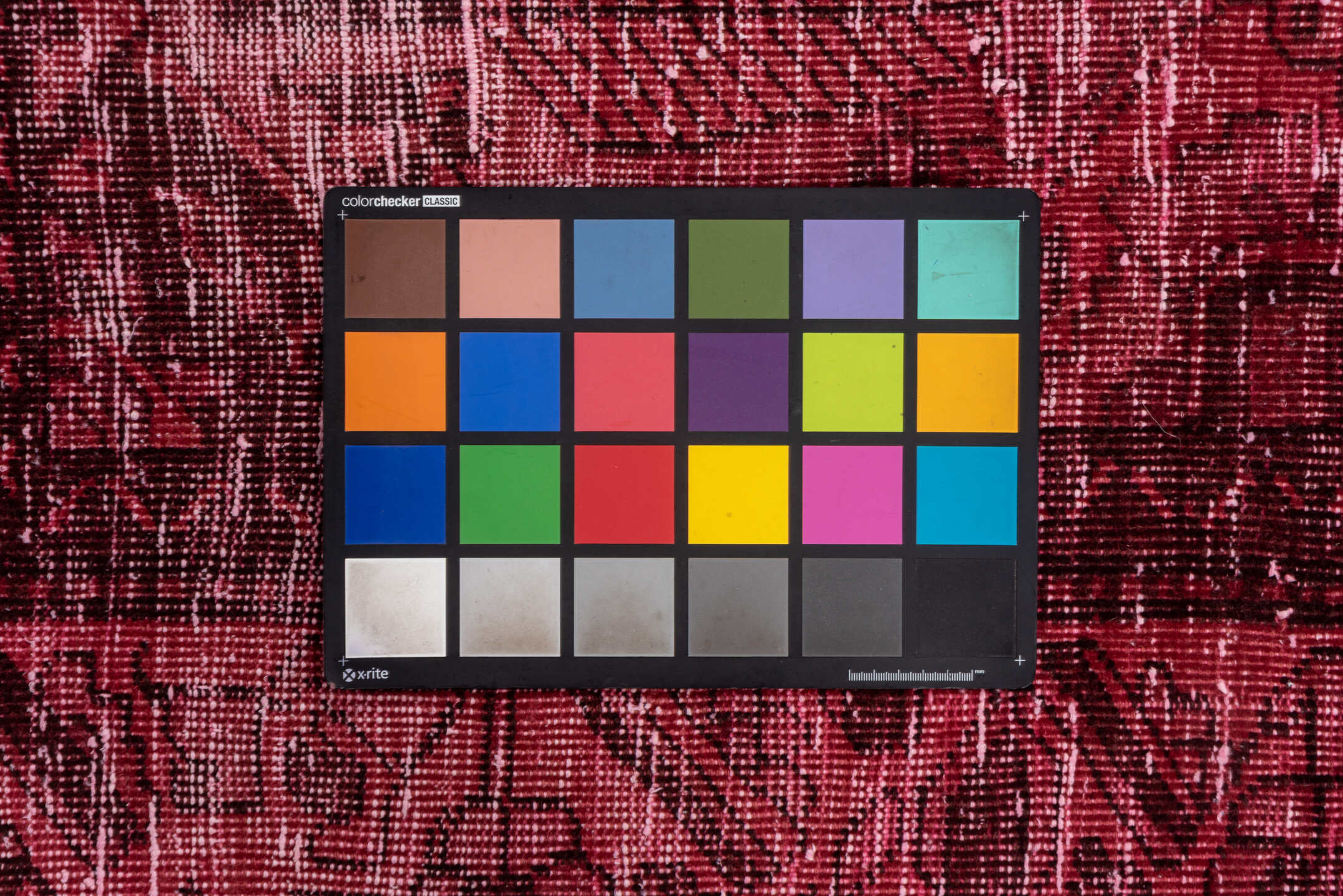 6' x 10' one-of-a-kind handmade vintage Mov large size rug. Color palette: brown, gray, pink, red, wine