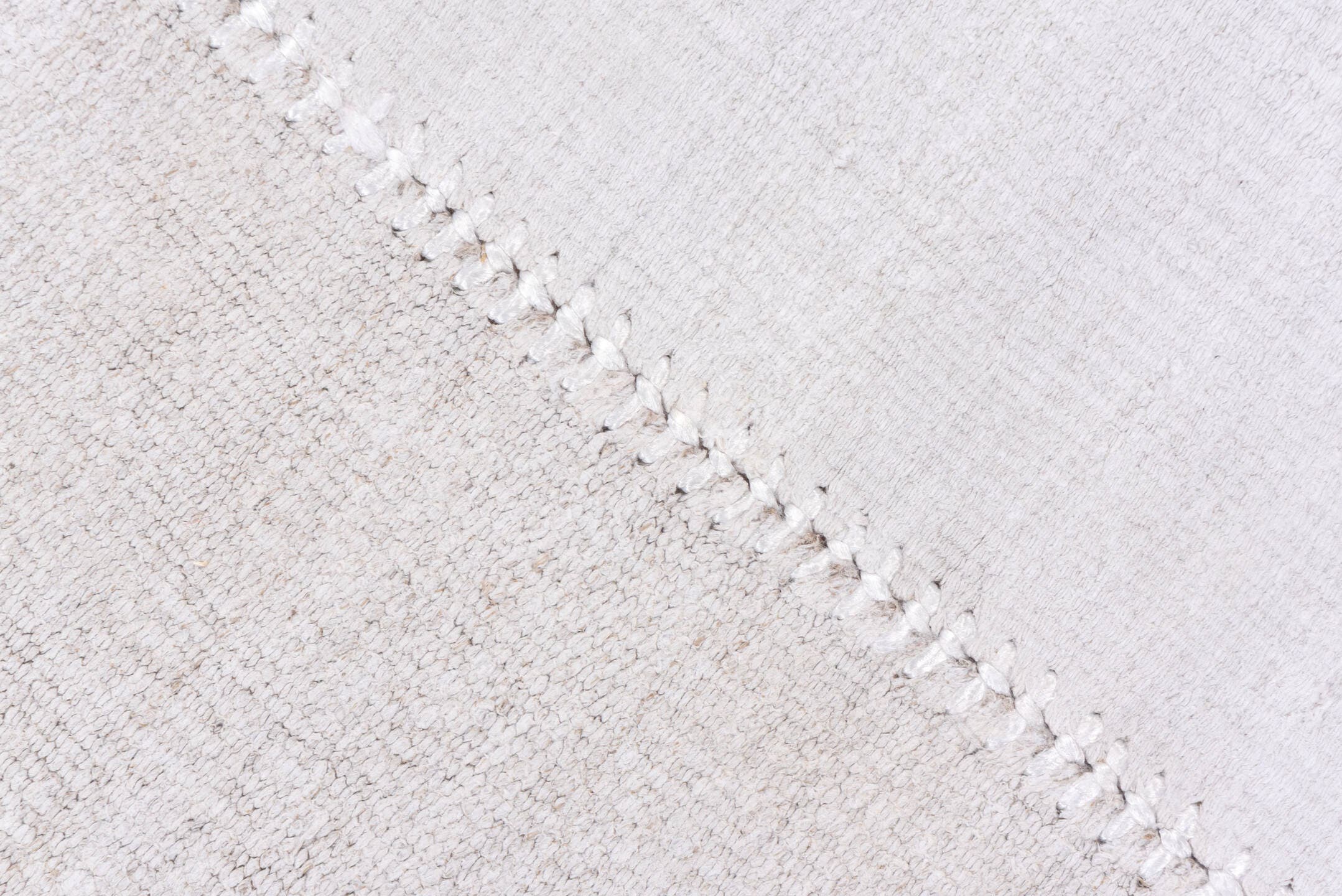 10' x 11' one-of-a-kind handmade vintage Hemp Kilim large size rug. Color palette: ivory, cream, beige, taupe, gray