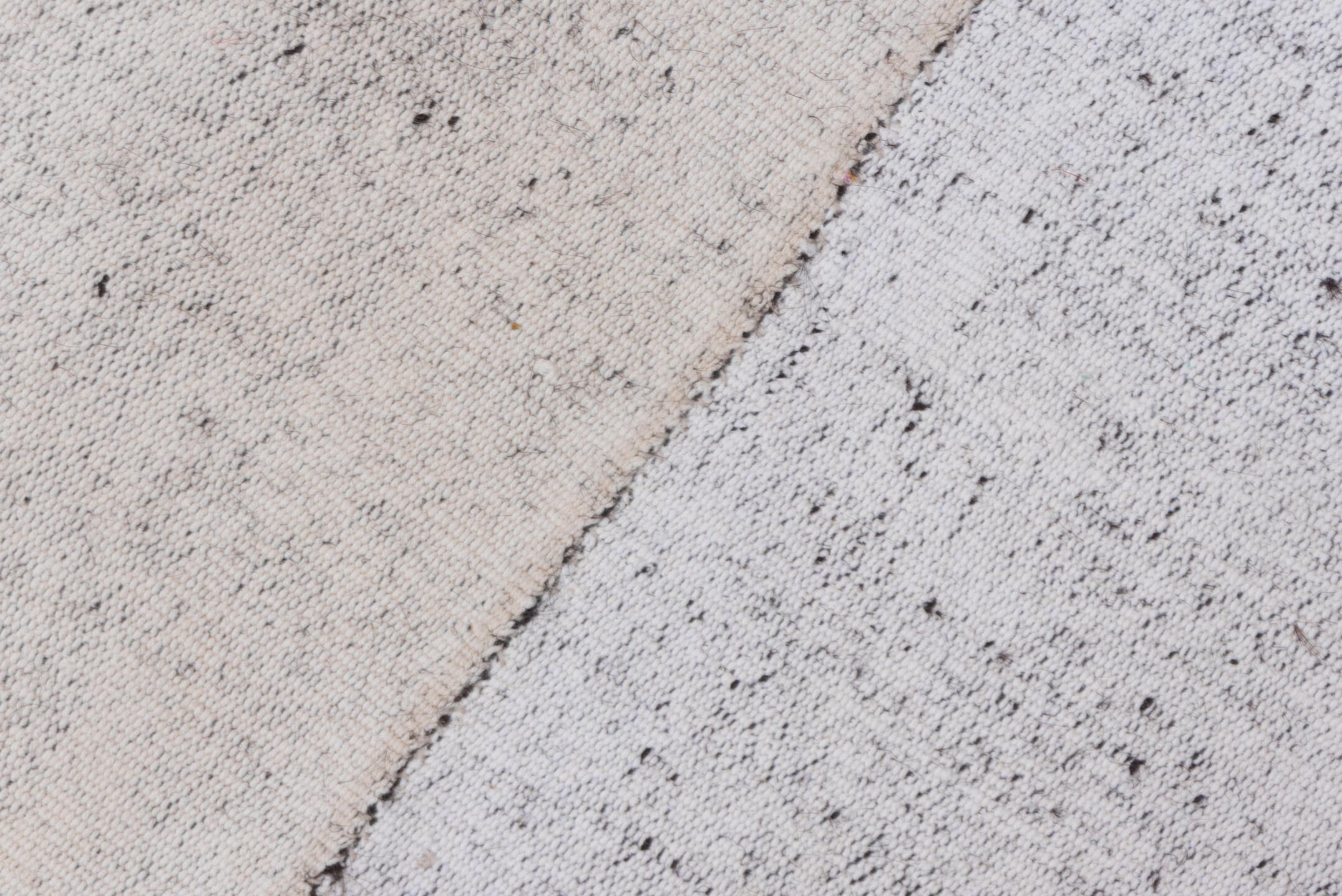 8' x 11' one-of-a-kind handmade antique Flatweave large size rug. Color palette: ivory, cream, taupe, beige, light gray
