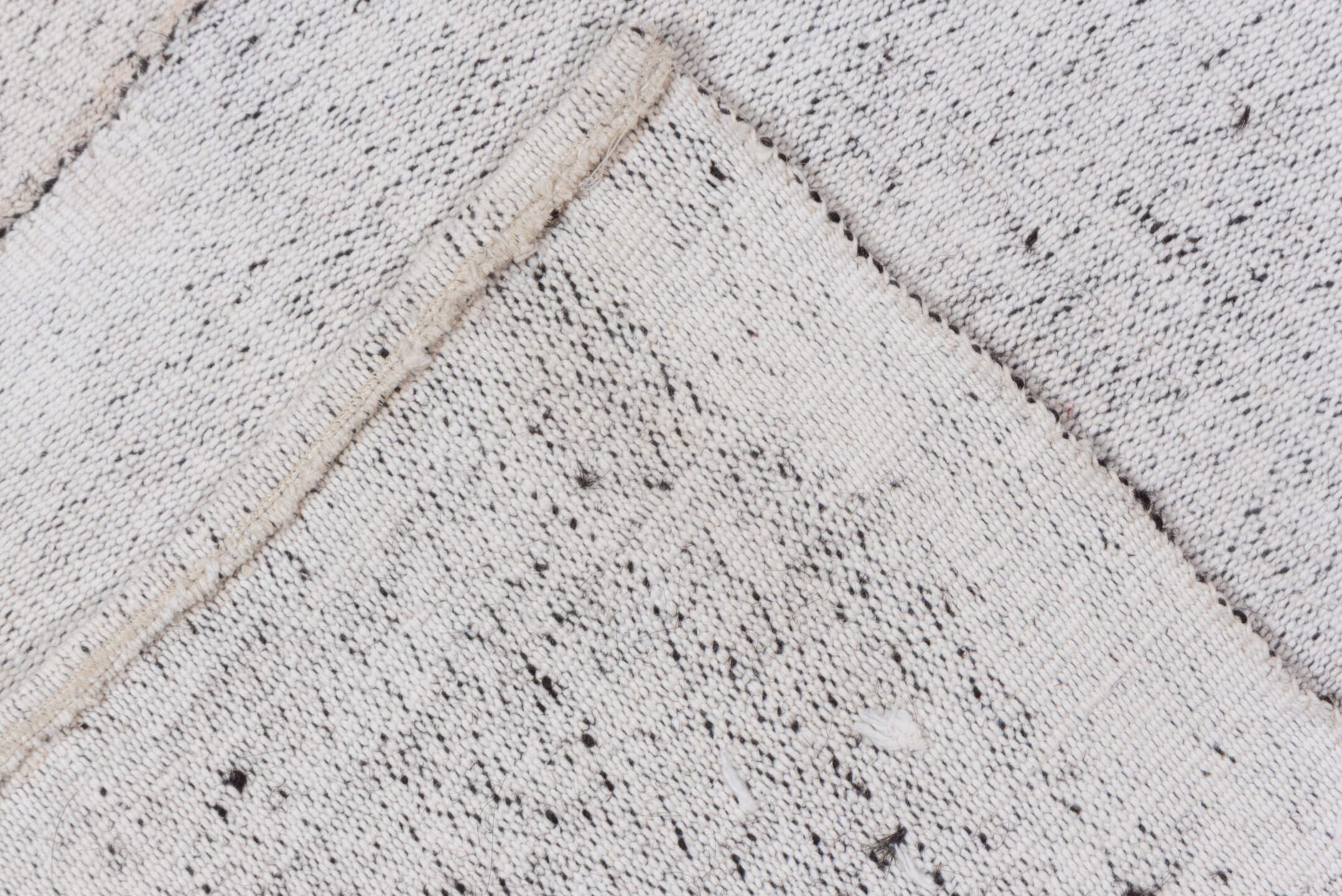 8' x 11' one-of-a-kind handmade antique Flatweave large size rug. Color palette: ivory, cream, taupe, beige, light gray