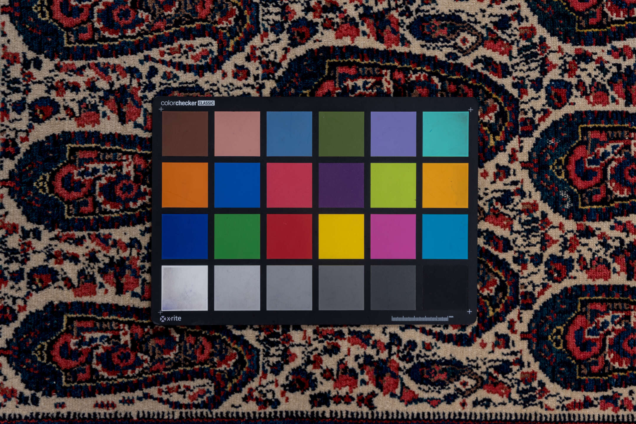 4' x 6' one-of-a-kind handmade vintage Senne small size rug. Color palette: black, blue, brown, gray, light gray, pink, red