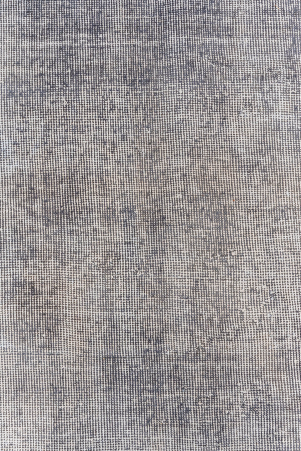 10' x 10' one-of-a-kind handmade antique Overdyed large size rug. Color palette: silver, gray, slate, ivory, blue