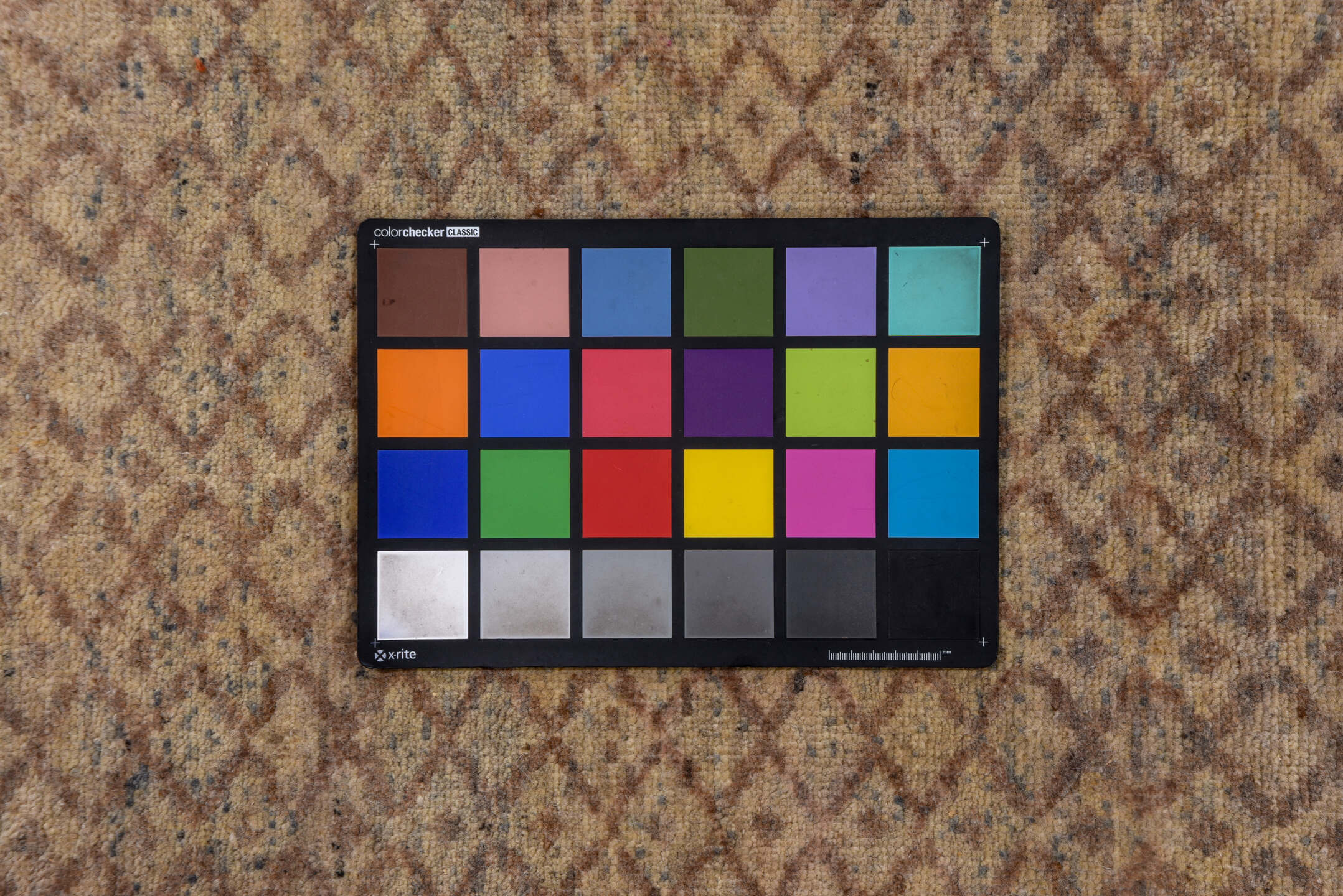 10' x 15' one-of-a-kind handmade vintage Mosaic rug. Color palette: beige, taupe, camel, brown, ivory, gray