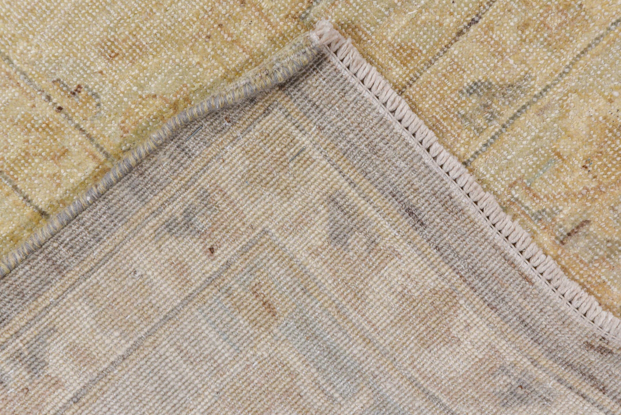 9' x 12' one-of-a-kind handmade vintage Sivas large size rug. Color palette: ivory, beige, taupe, gray, cream, pale gold