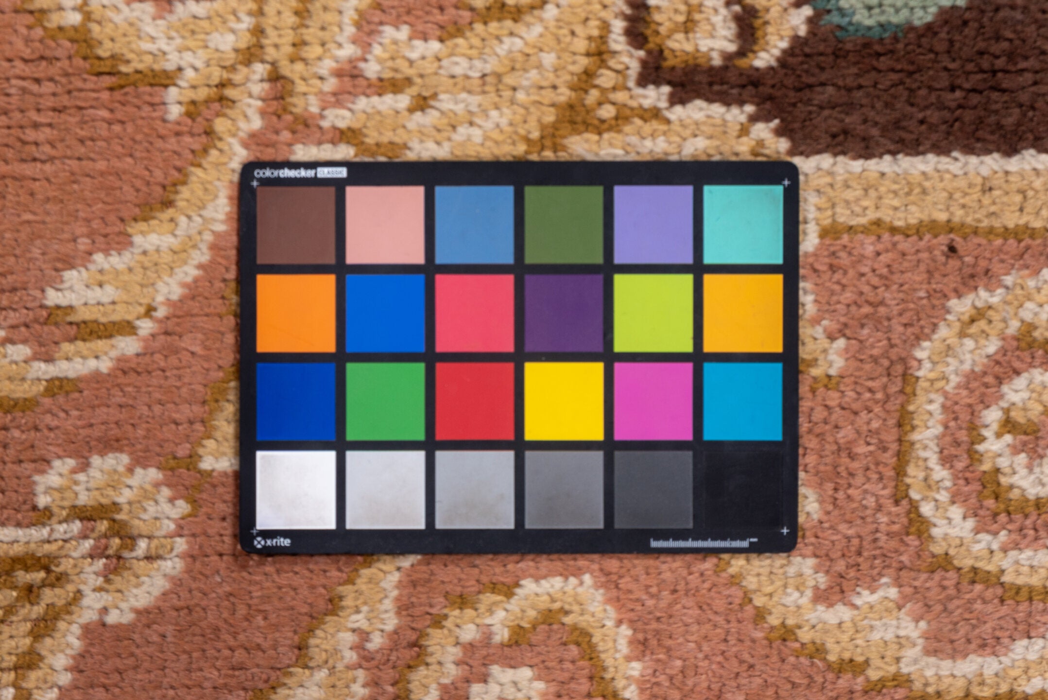 9' x 13' one-of-a-kind handmade vintage European large size rug. Color palette: brown, gray, orange, redwood, tan