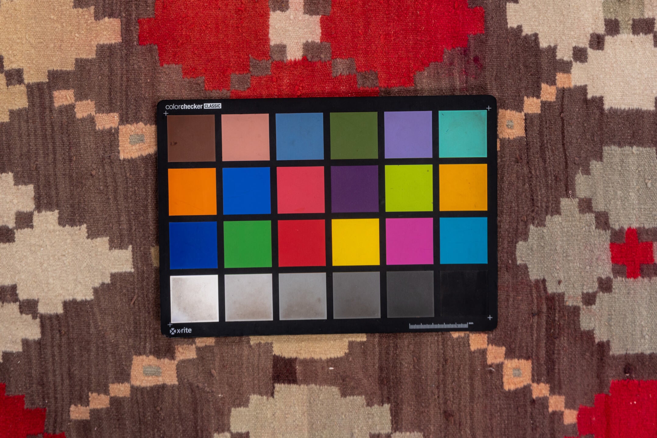 7' x 11' one-of-a-kind handmade vintage Kilim large size rug. Color palette: brown, gray, light gray, pink, red