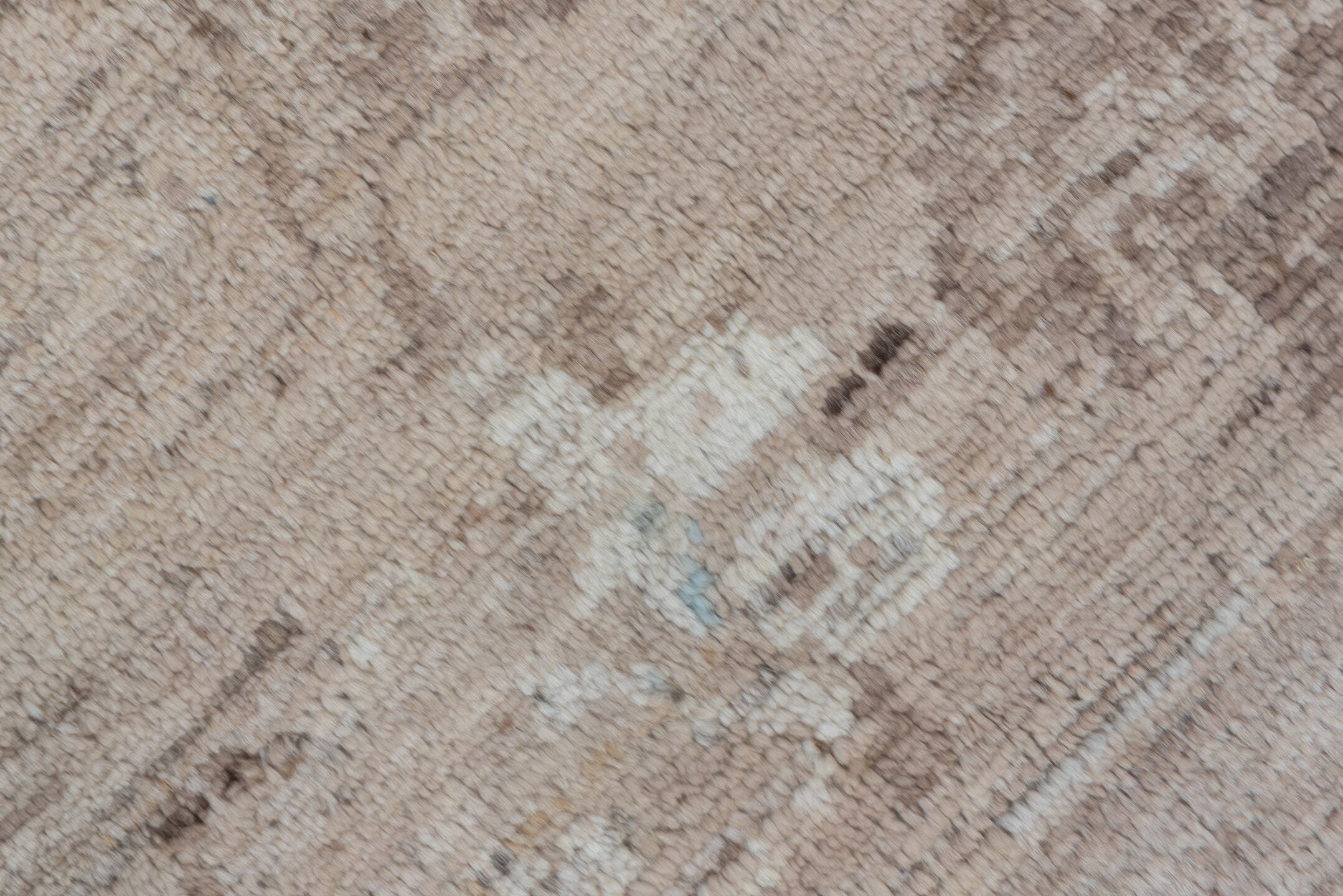 8' x 12' one-of-a-kind handmade handmade Modern large size rug. Color palette: beige, ivory, taupe, pale_blue, cream, gray