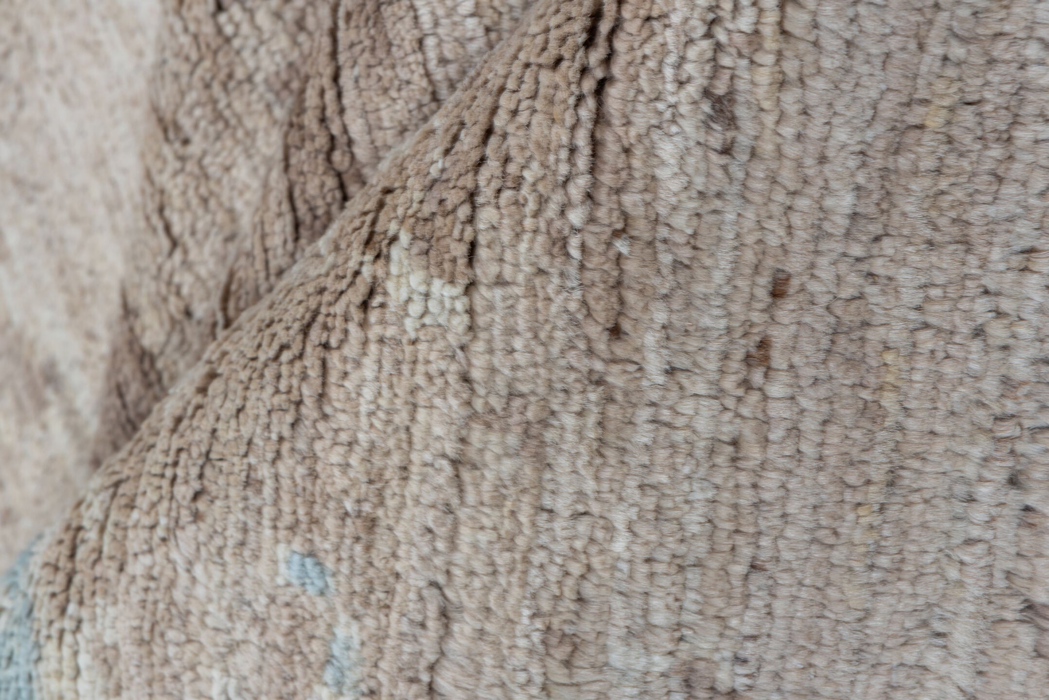 8' x 12' one-of-a-kind handmade handmade Modern large size rug. Color palette: beige, ivory, taupe, pale_blue, cream, gray