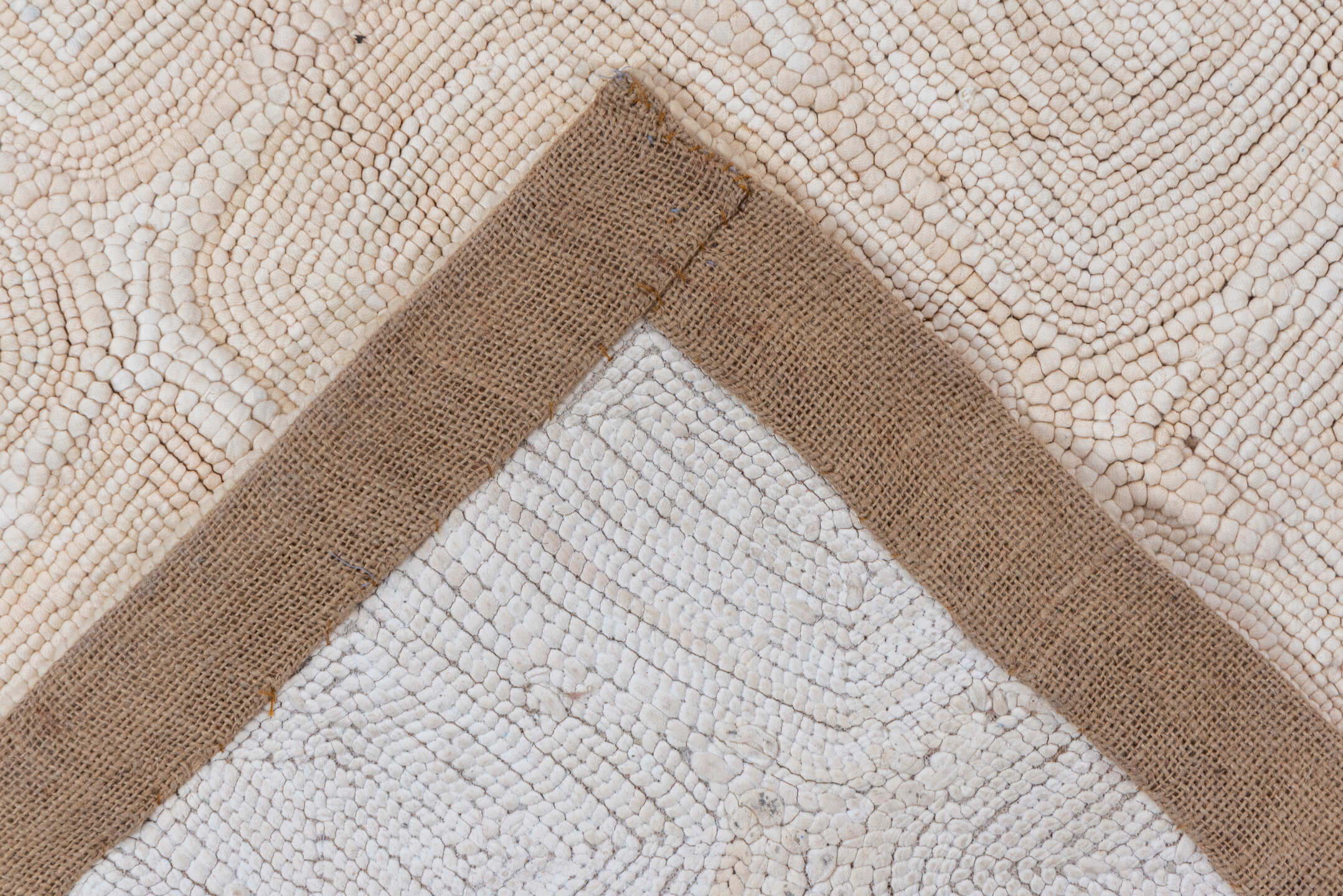 8' x 10' one-of-a-kind handmade vintage Flatweave large size rug. Color palette: ivory, blush, cream, beige, taupe, pink