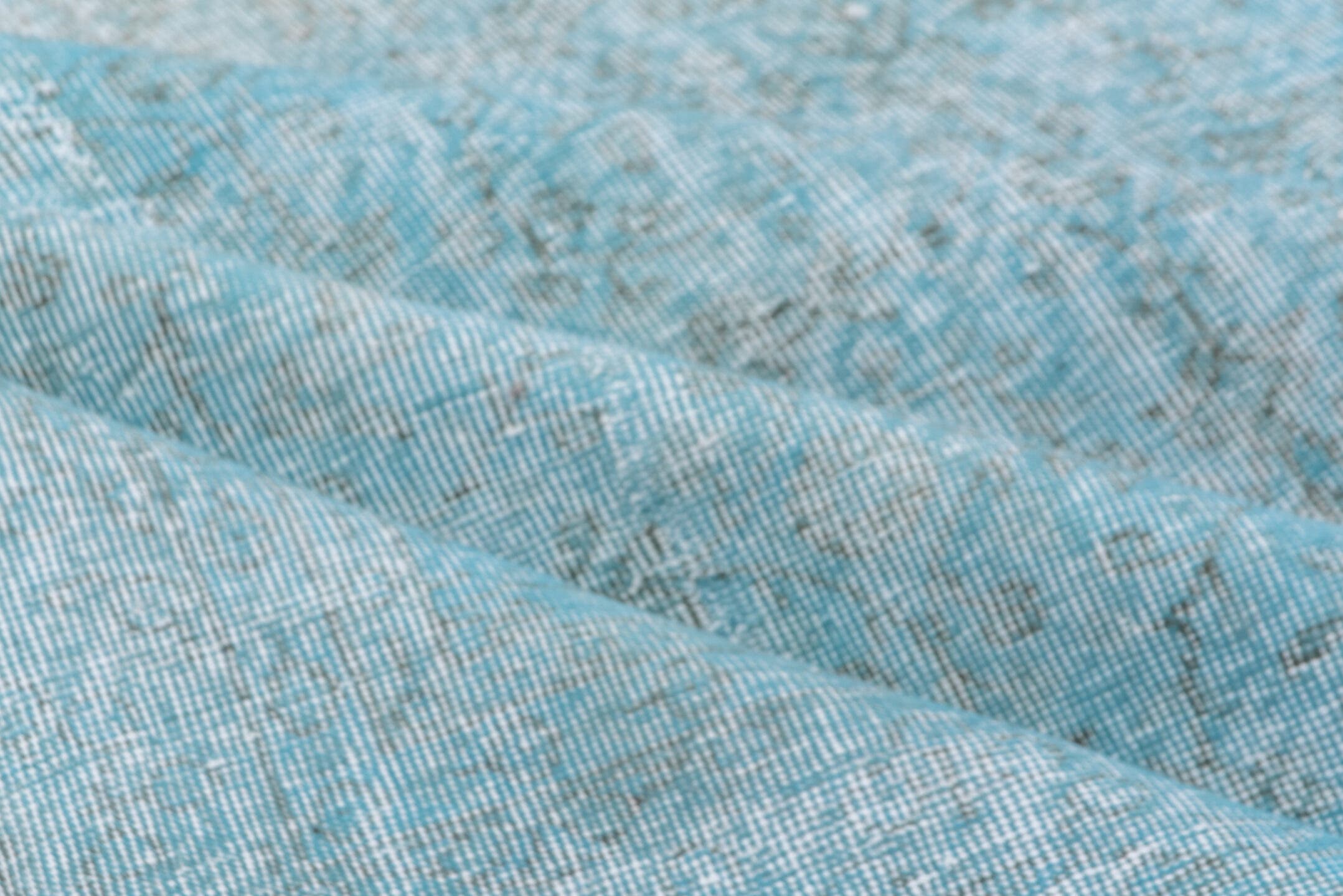 6' x 10' one-of-a-kind handmade vintage Sparta large size rug. Color palette: pale blue, ice blue, silver, ivory, light blue