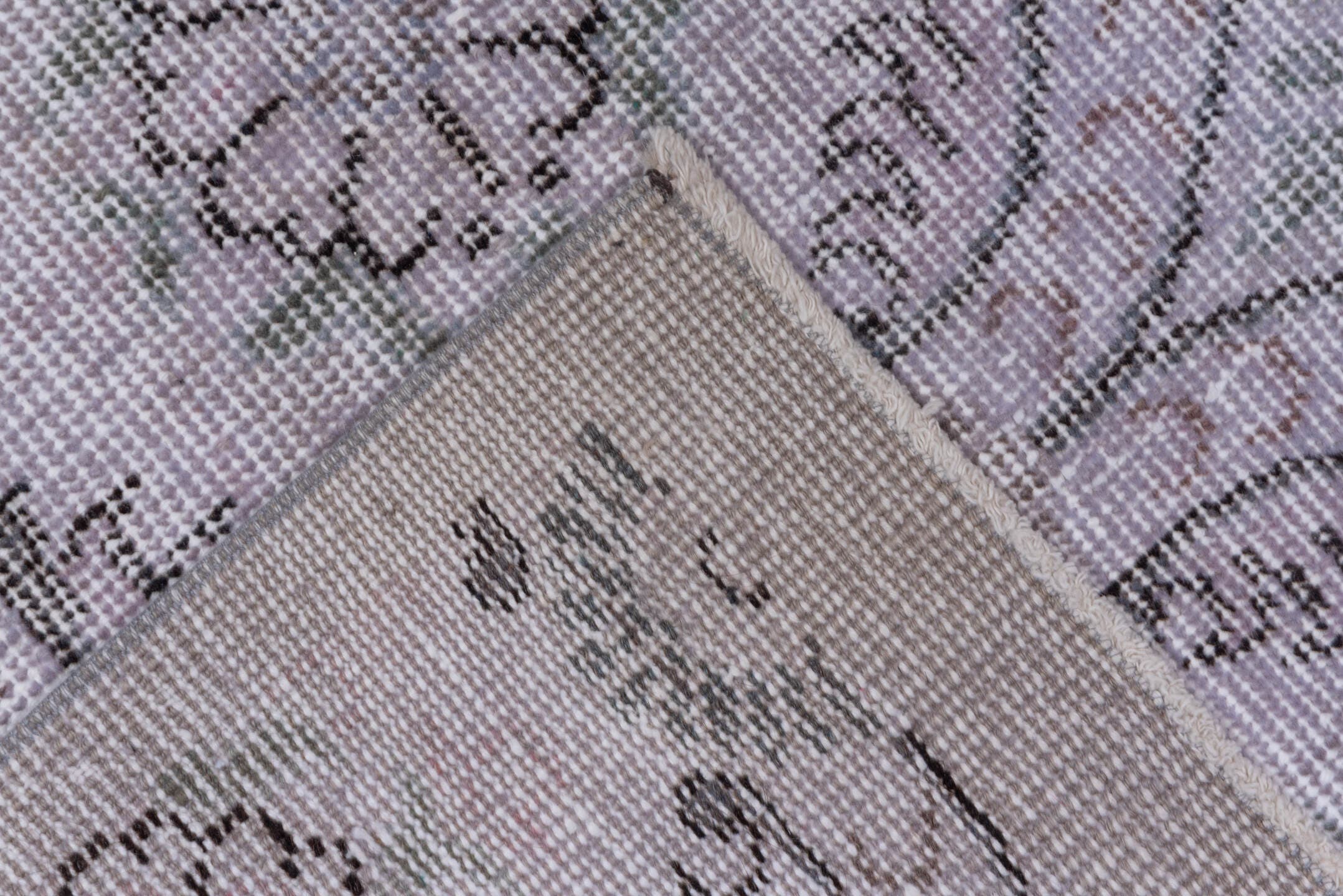 6' x 10' one-of-a-kind handmade vintage Sparta large size rug. Color palette: blush, ivory, taupe, dusty rose, gray, pink