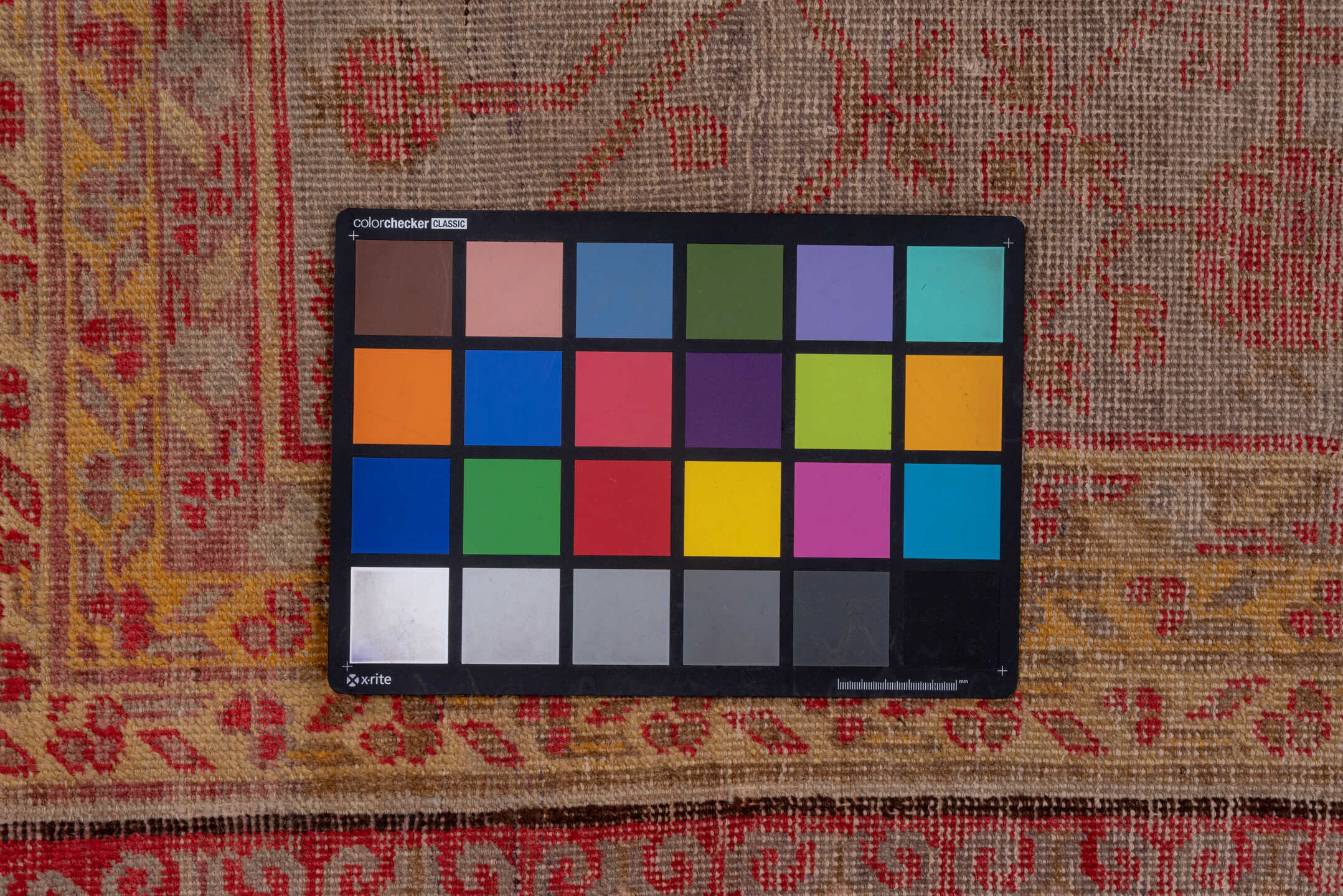 6' x 13' one-of-a-kind handmade vintage Khotan large size rug. Color palette: brown, pink, red, redwood