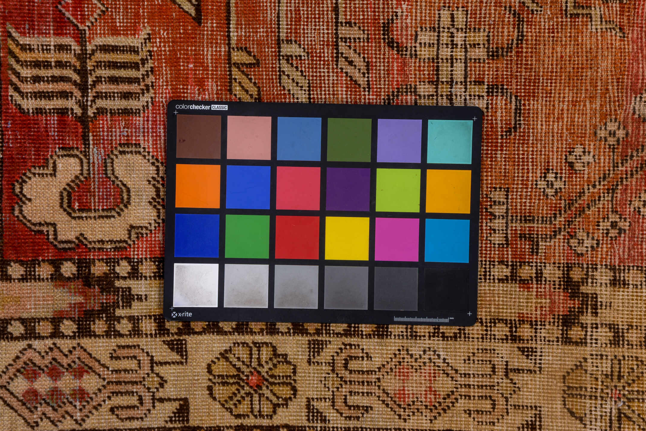 6' x 13' one-of-a-kind handmade vintage Khotan large size rug. Color palette: brown, gray, pink, red