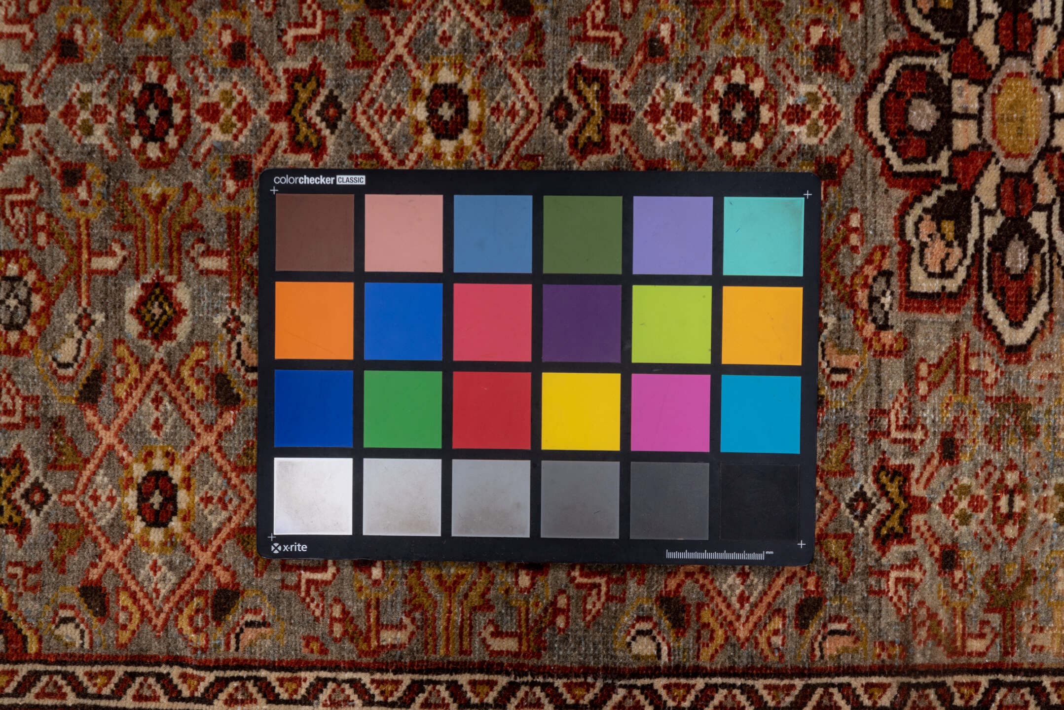 2' x 4' one-of-a-kind handmade antique Malayer small size rug. Color palette: rust, blue-gray, ivory, gold, brown, camel