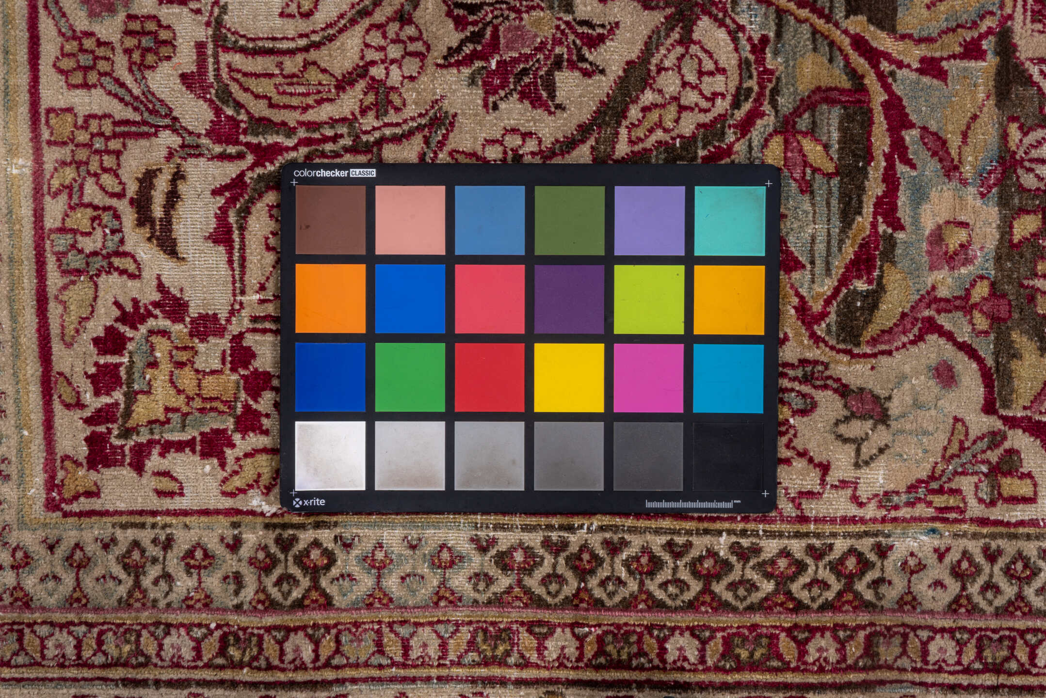 12' x 19' one-of-a-kind handmade antique Khorassan oversize rug. Color palette: rose, ivory, burgundy, dusty blue, blush