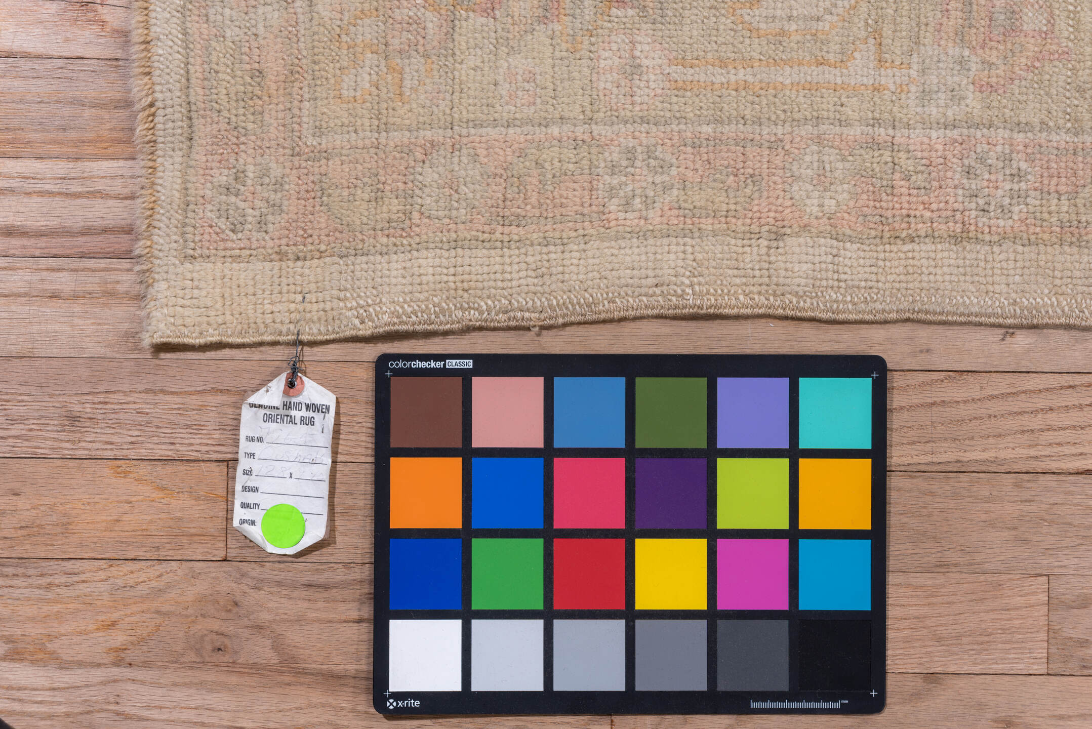 9' x 12' one-of-a-kind handmade vintage Oushak large size rug. Color palette: brown, gray, light gray, off-white, orange