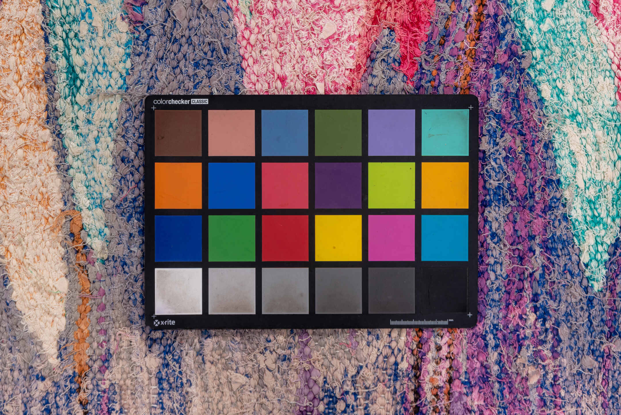 4' x 8' one-of-a-kind handmade vintage Flatweave rug. Color palette: blue, brown, gray, green, light blue, light gray, pink